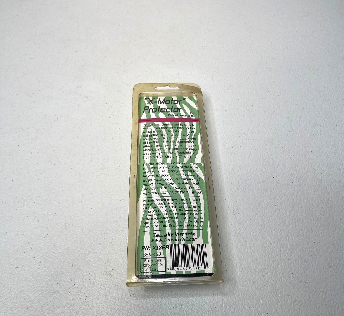 Zebra Instruments X-13 X-Motor ECM Protector X13PR