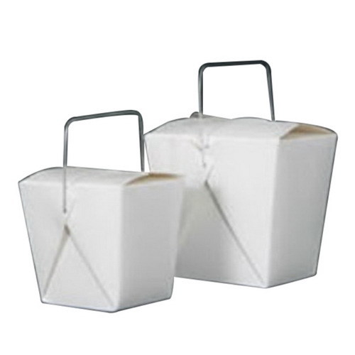 Fold-Pak Paperboard Pint Food Container Oyster White, 16 oz. | 500/Case