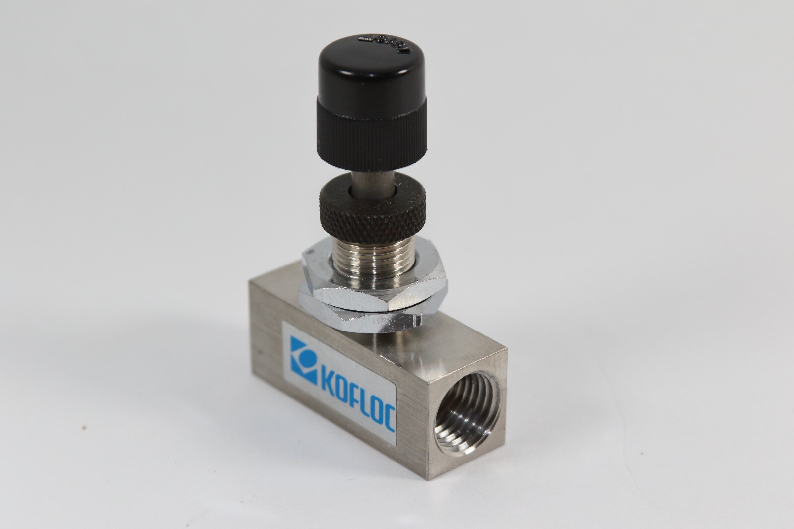Precision needle/metering valve, KOFLOC, 304SS, 2400T-SUS304-RC1/4-N3