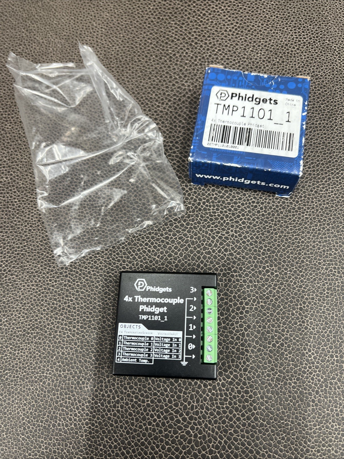 Phidgets TMP1101_1 4x Thermocouple Phidget TC Temperature Sensors 4X Module NOS