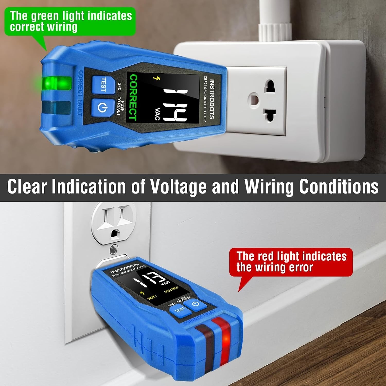 KAIWEETS Circuit Breaker Finder with LCD Display, NCV Tset & Black