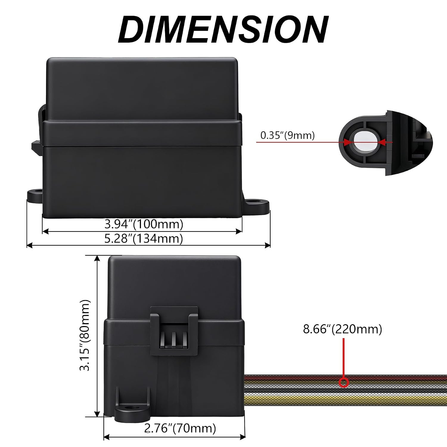 12V 6 Way Pre-Wired Fuse Relay Box Kit with 4 X 40A 4-Pin Relays | 6 Slot