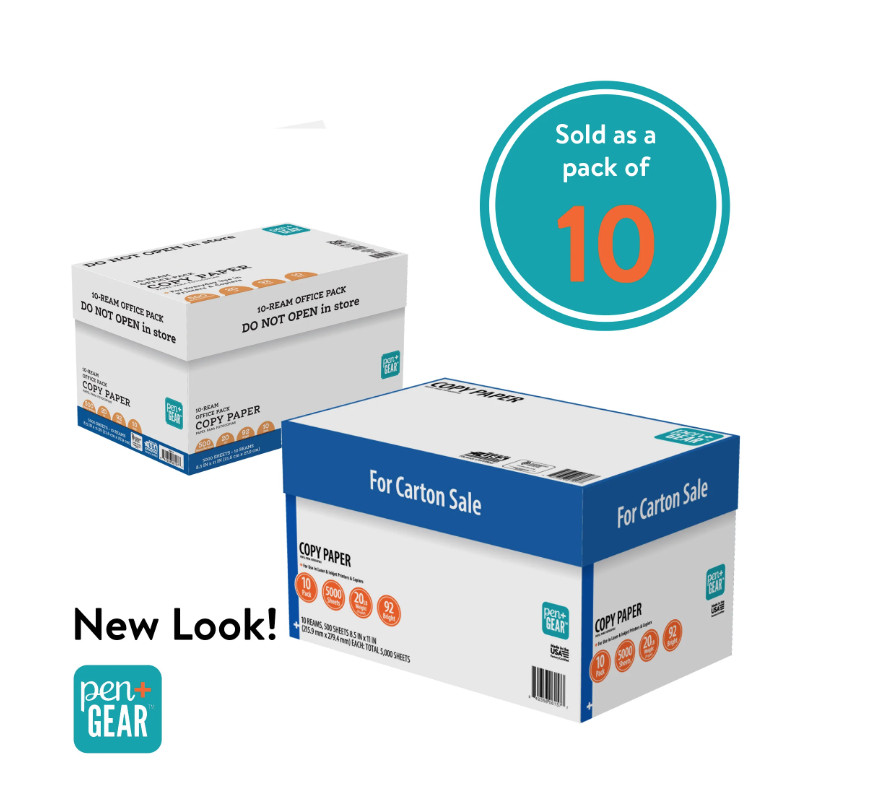 Case Copy Printer Printing Paper 8 1/2 x 11 Letter Size 10 Reams 5000 Sheets