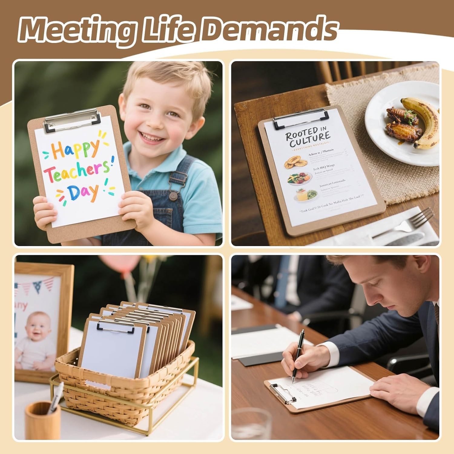 Mini Clipboards 32 Pack Memo Size 6 x 9 Inches Bulk Small Clip Boards for Cla…