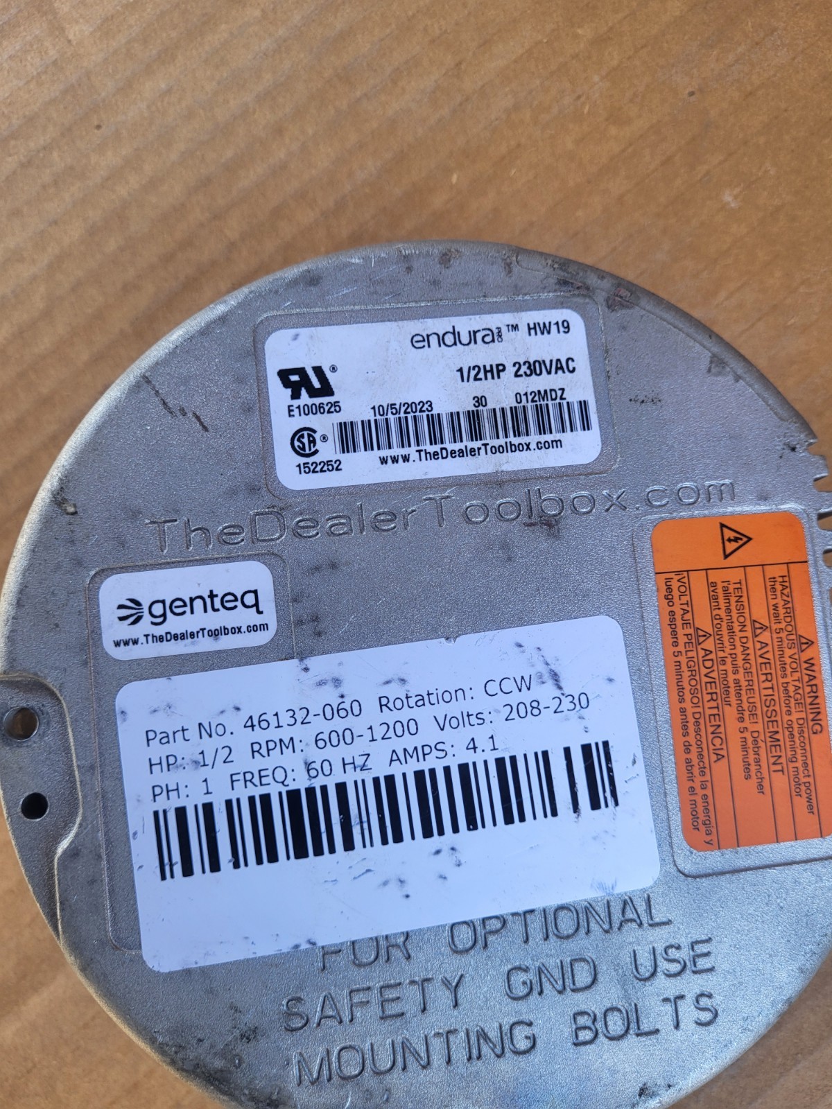 USED OEM Genteq Endura ECM Module FM19 1/2HP, FREE SHIPPING