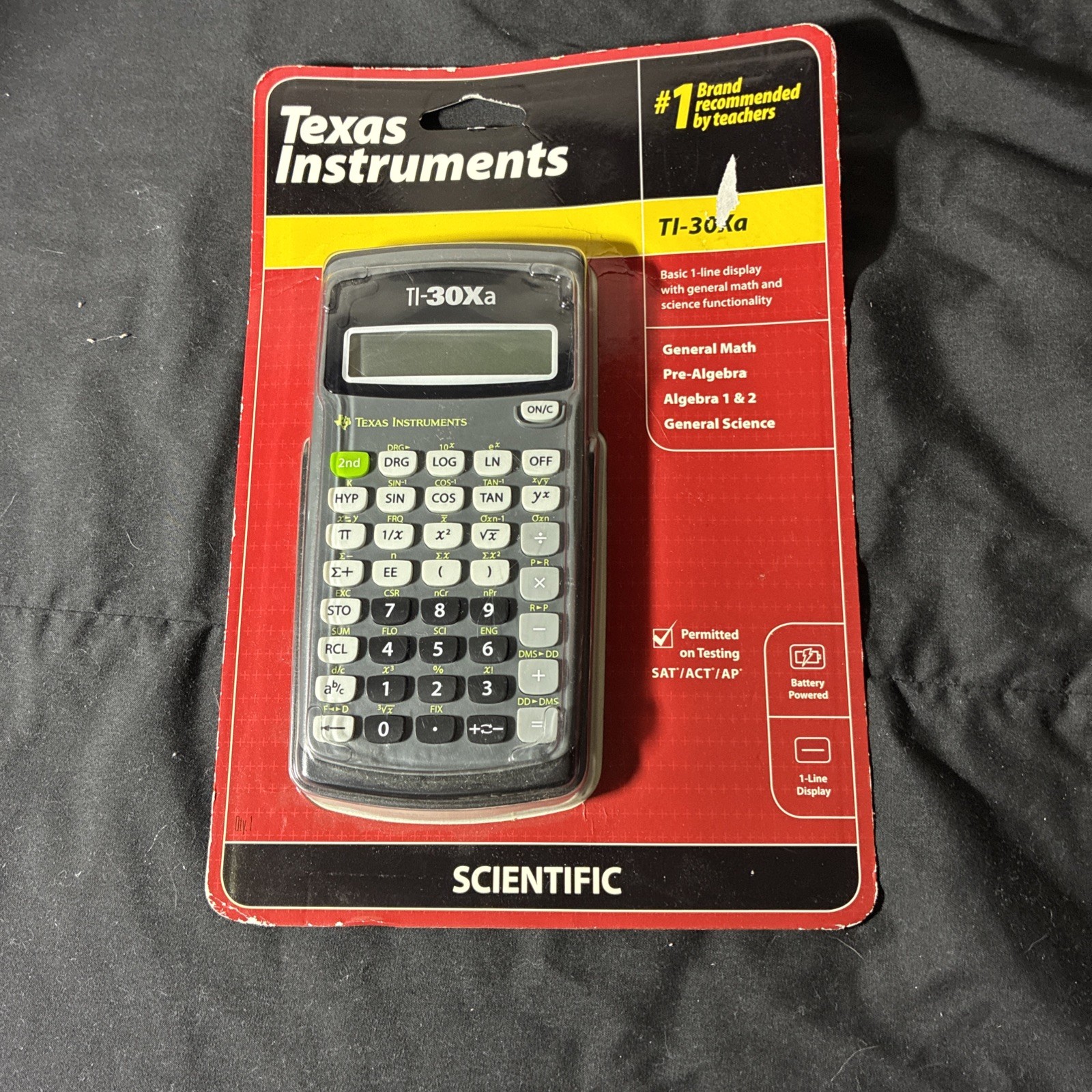 Brand New Texas Instruments TI-30Xa Scientific Calculator Battery Powered
