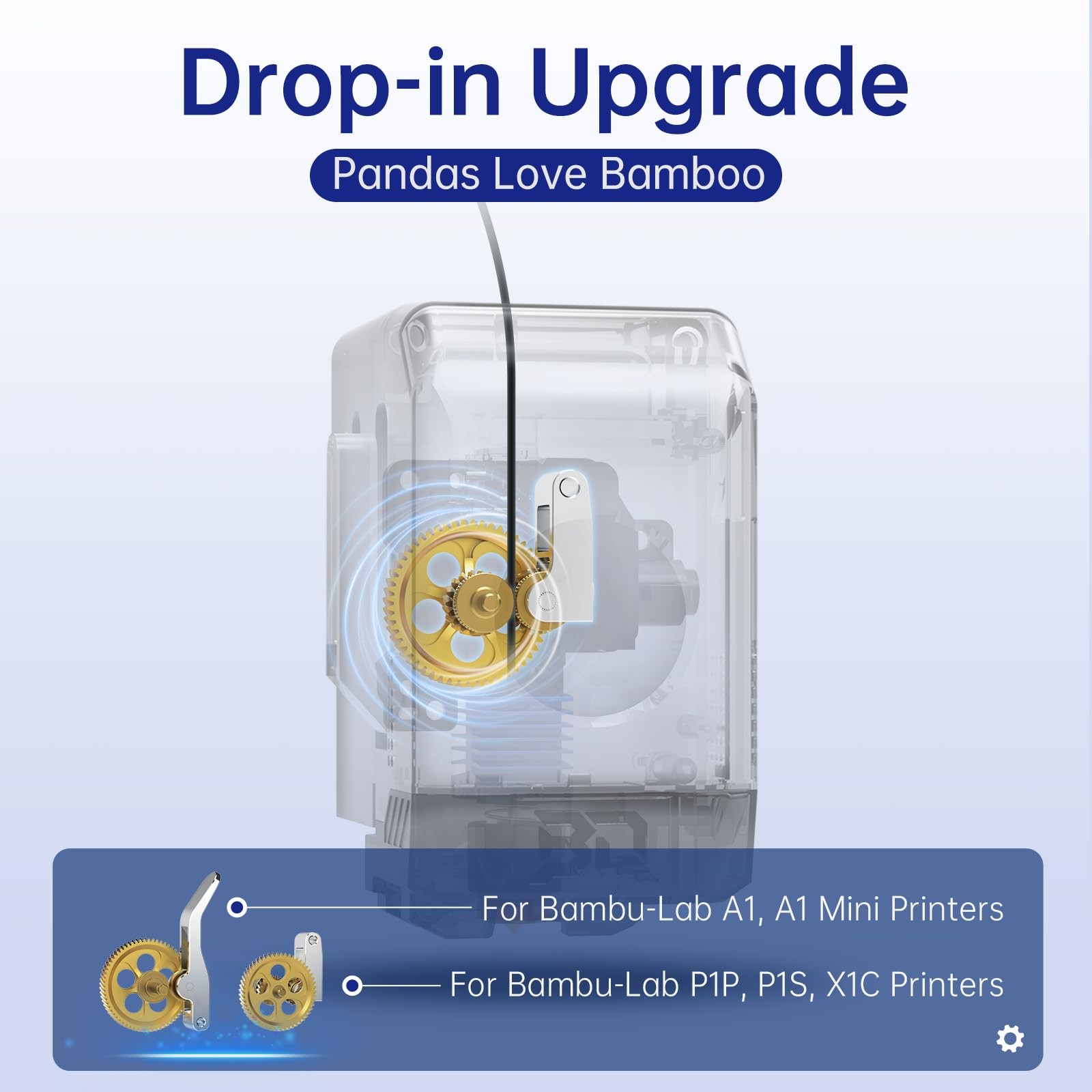 BIQU Panda Claw Upgraded Extruder Brass Gear Compatible with Bambu-Lab…