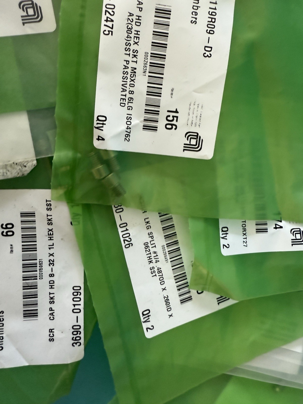 Lot of Mixed AMAT Applied Materials OEM Hardware – Screws, Bolts, Washers – New