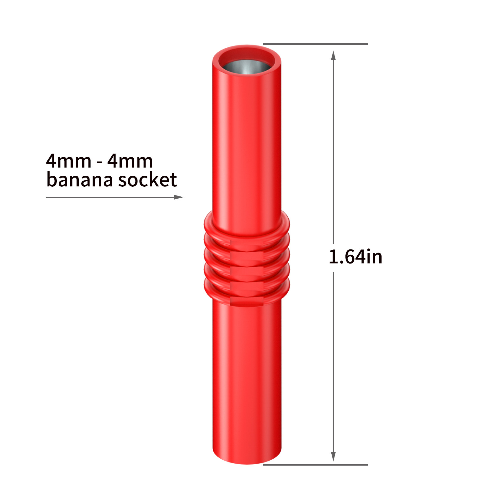 Peakelect Insulated 4mm Banana Female to Female Jack Socket Connector Adapter