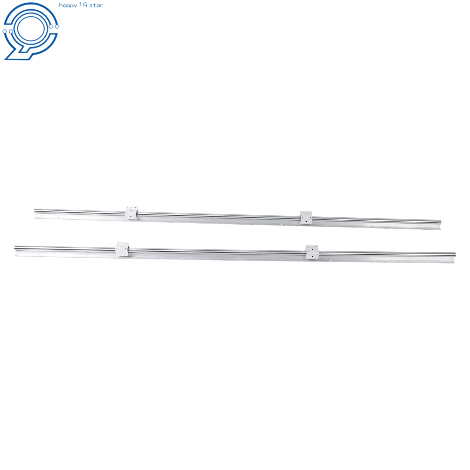 Industrial SBR20 1800mm Linear Guide 2PCS w/4 Blocks for Lathe/Automation