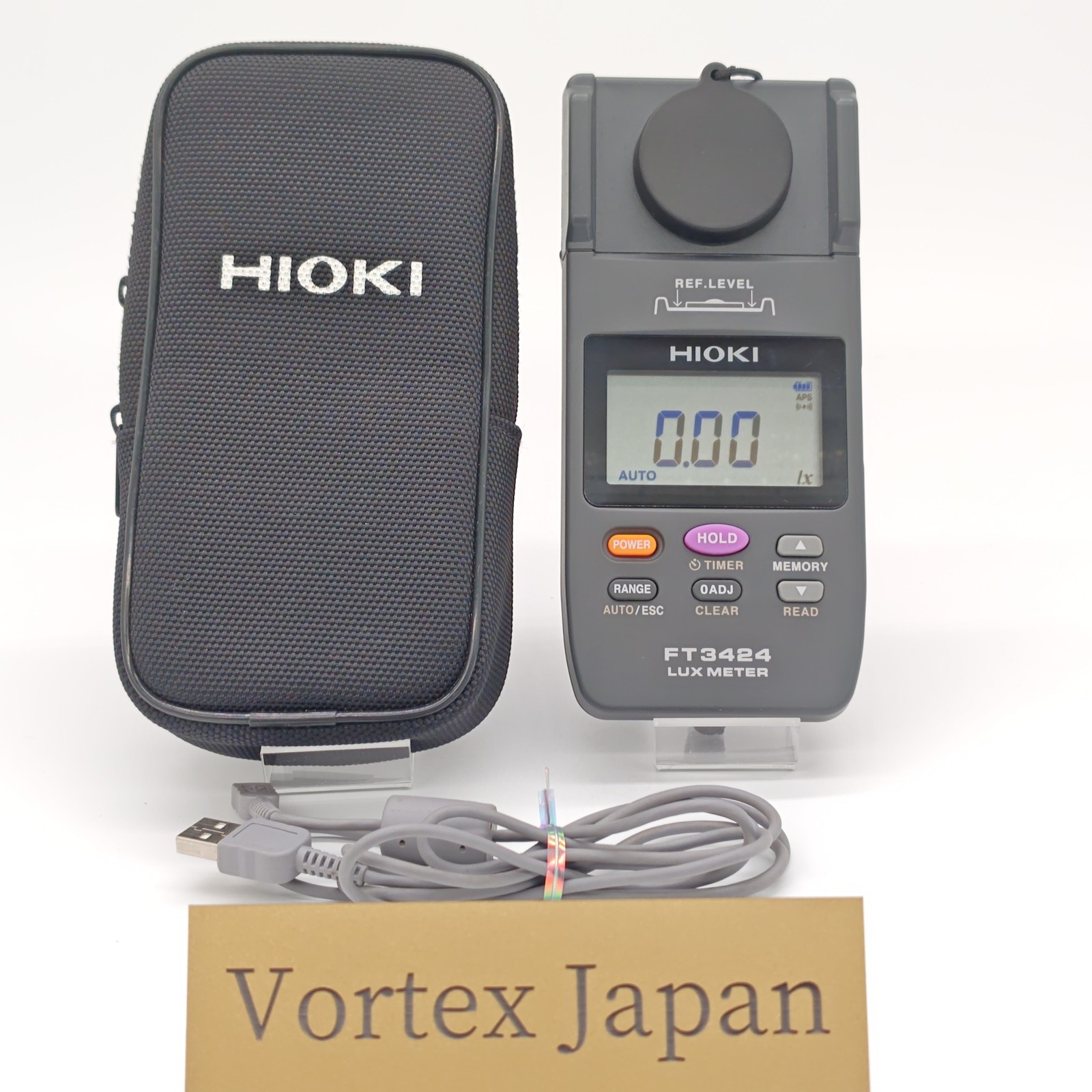 Hioki FT3424 Digital Illuminance Light Meter Lux Meter Broad Coverage used JP