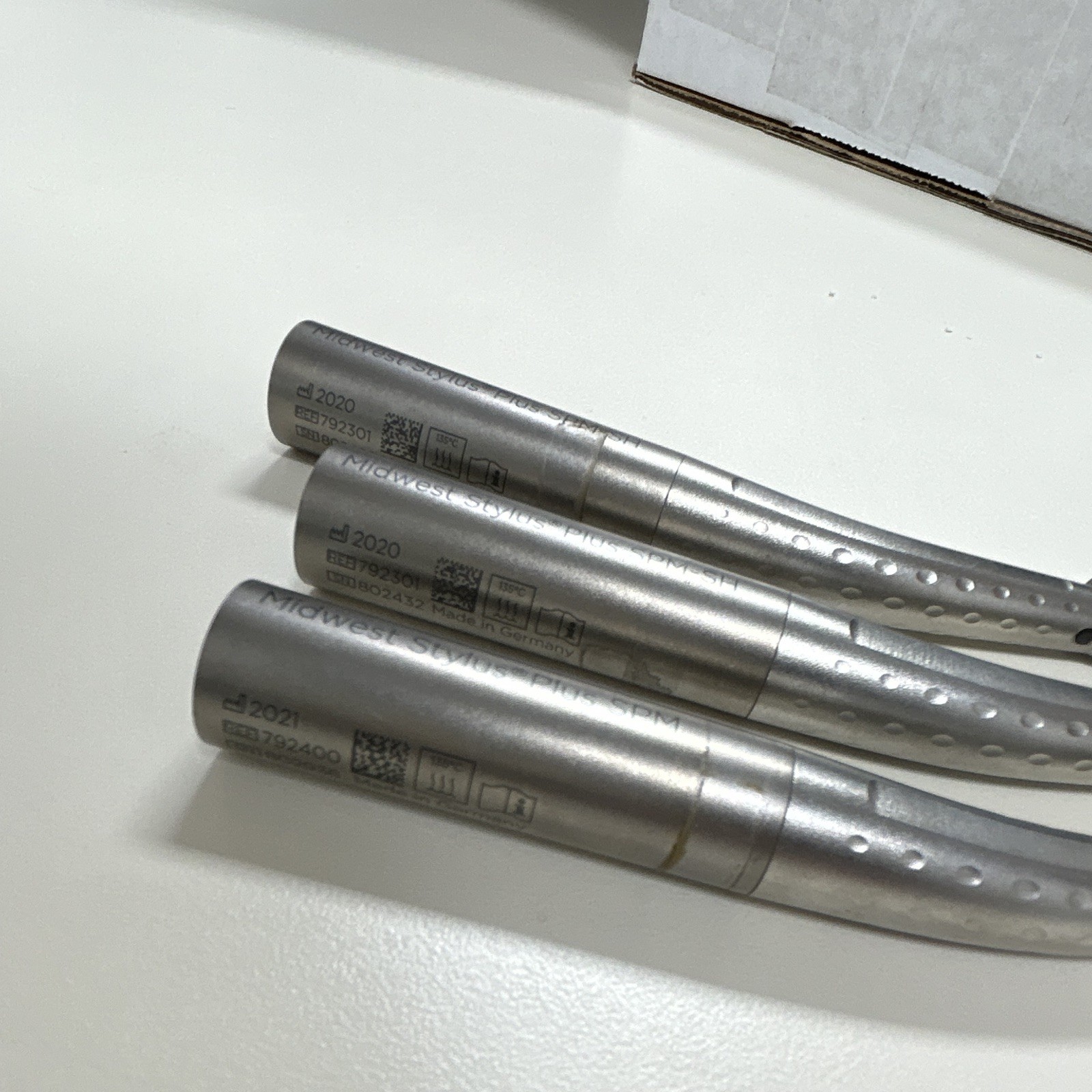 Dentsply Sirona Midwest Stylus Plus SPXH-SI High Speed Straight 4-Hole Lot 3