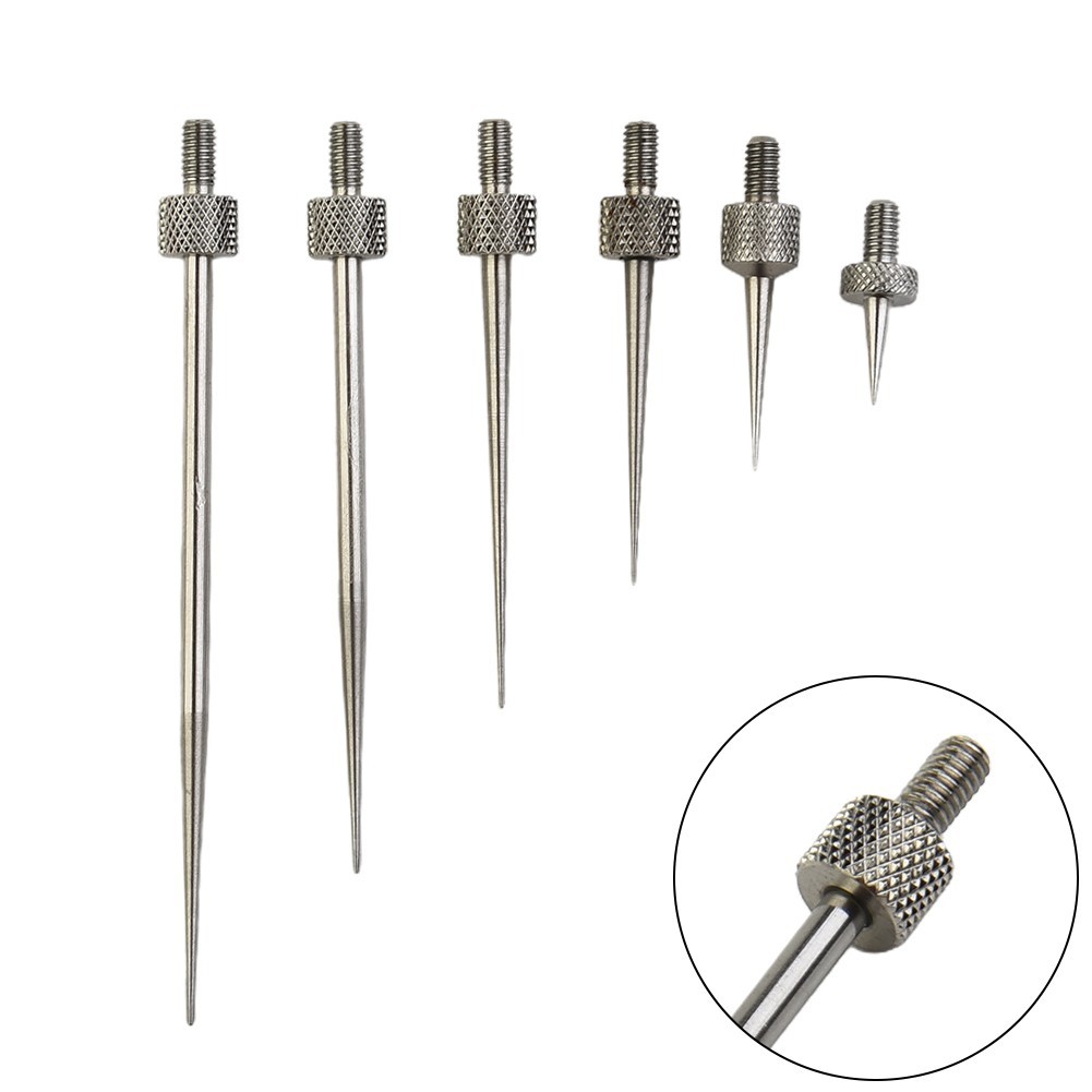 6pcs Digital Indicator/Dial Test Stem Rod Contact Points Tips Gauge Measure Tool