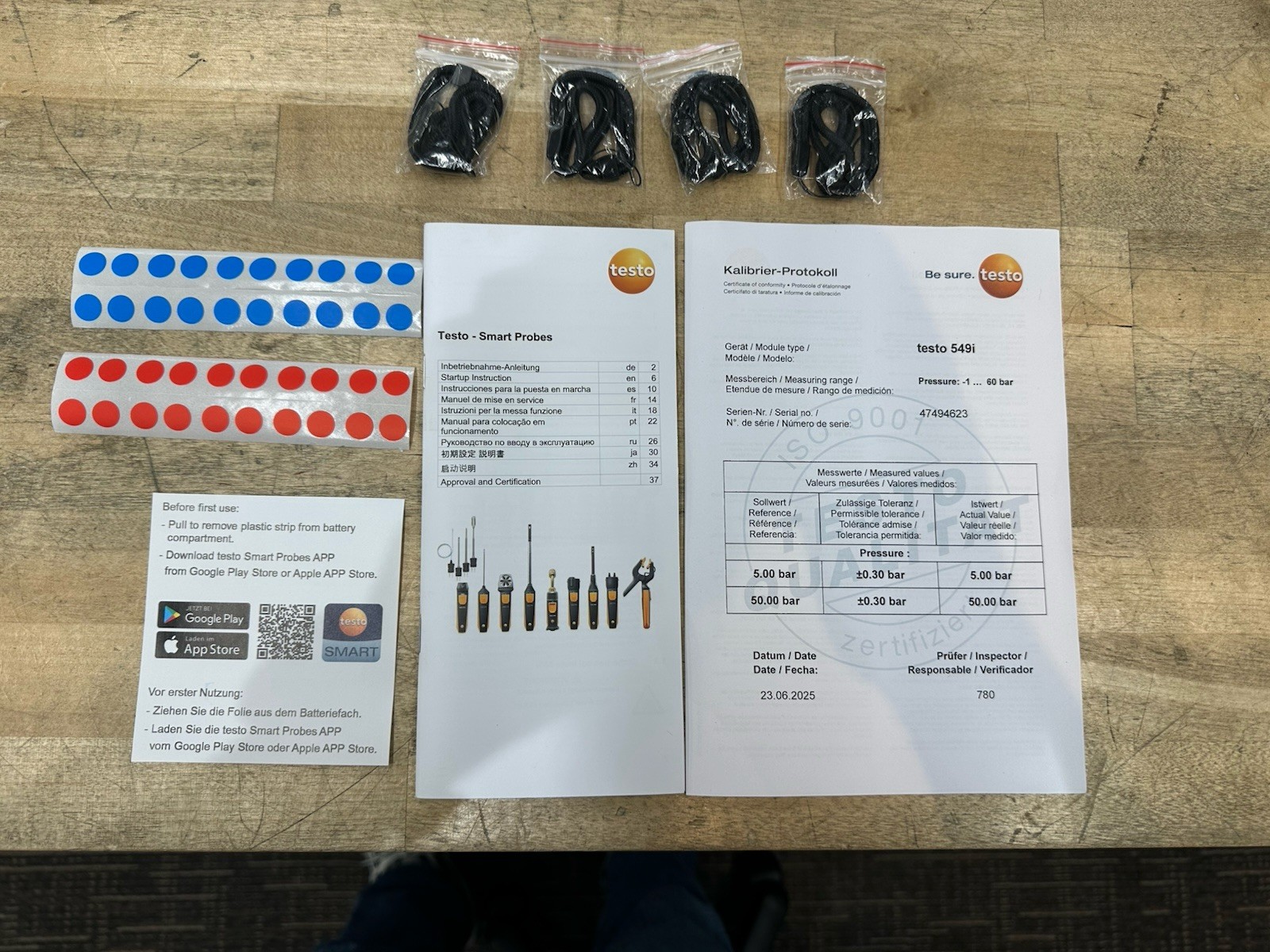 Testo Smart Probes HVAC Refrigeration Test Kit 115i & 549i Bluetooth W/ Case