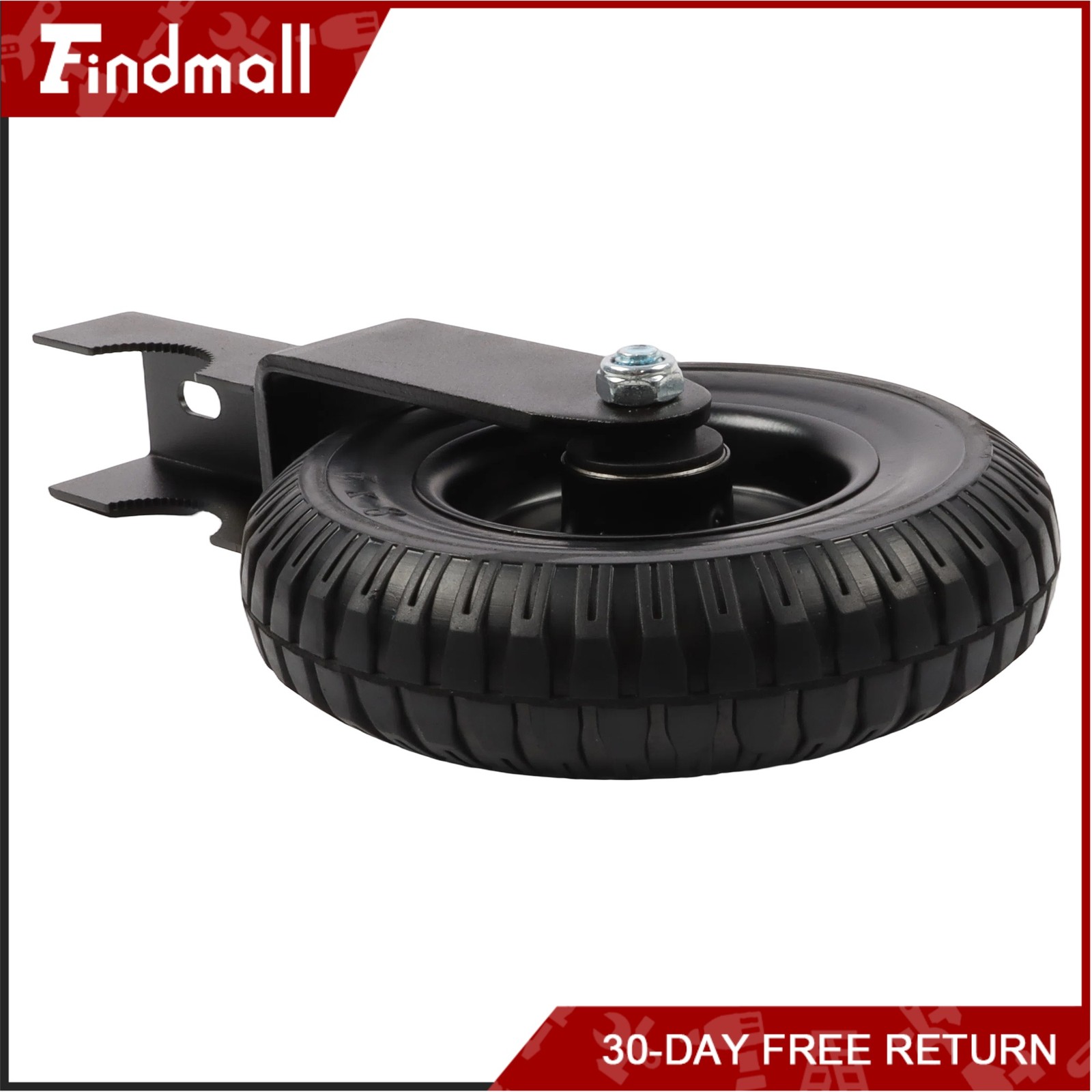 Findmall 2 Pcs Heavy Duty 8″ Gate Wheel For Metal Tube Gate 400Lbs Rubber Wheel