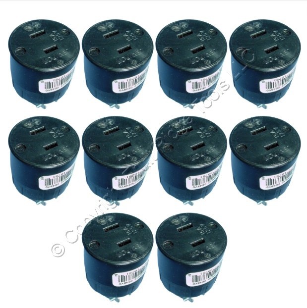 Leviton 612 Straight Blade Connectors Plug Residential 15A 125V NEMA 1-15P 10pk