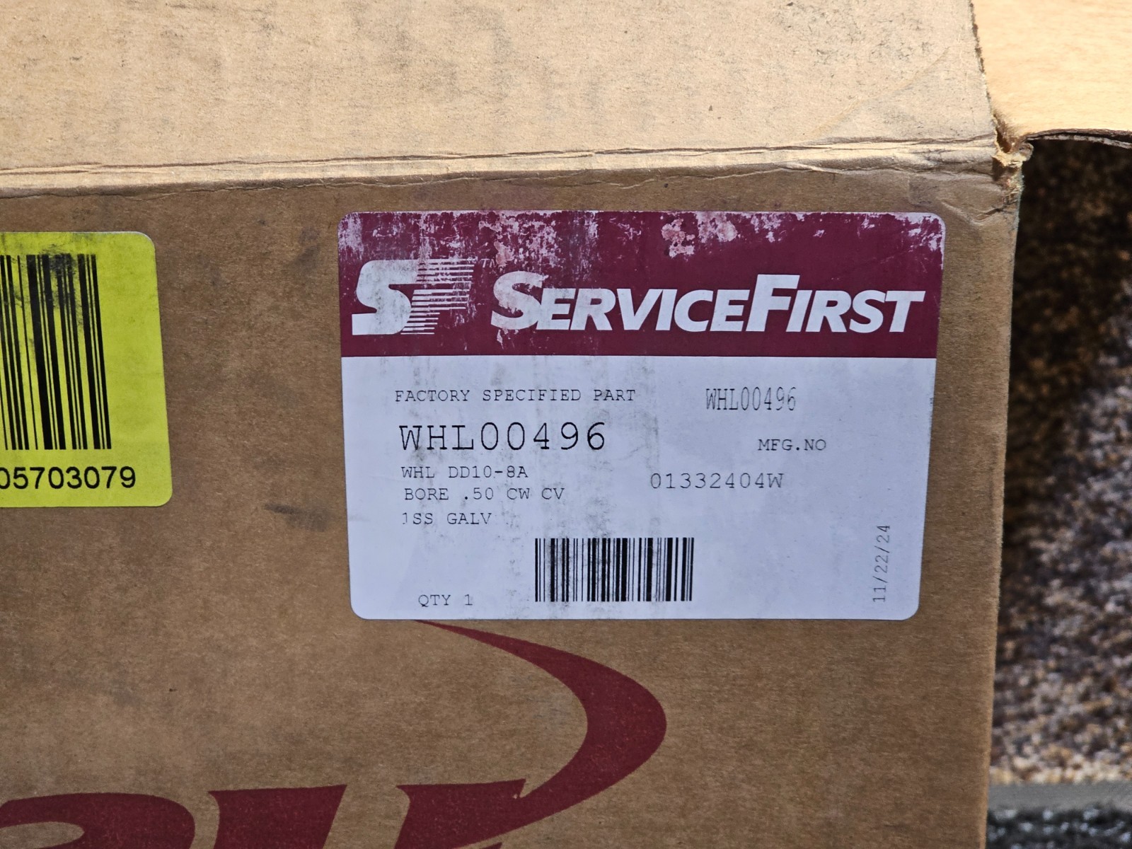 Service First WHL00496 Blower Wheel, 10″ x 8″, CW, 1/2″ Bore for Trane HVAC