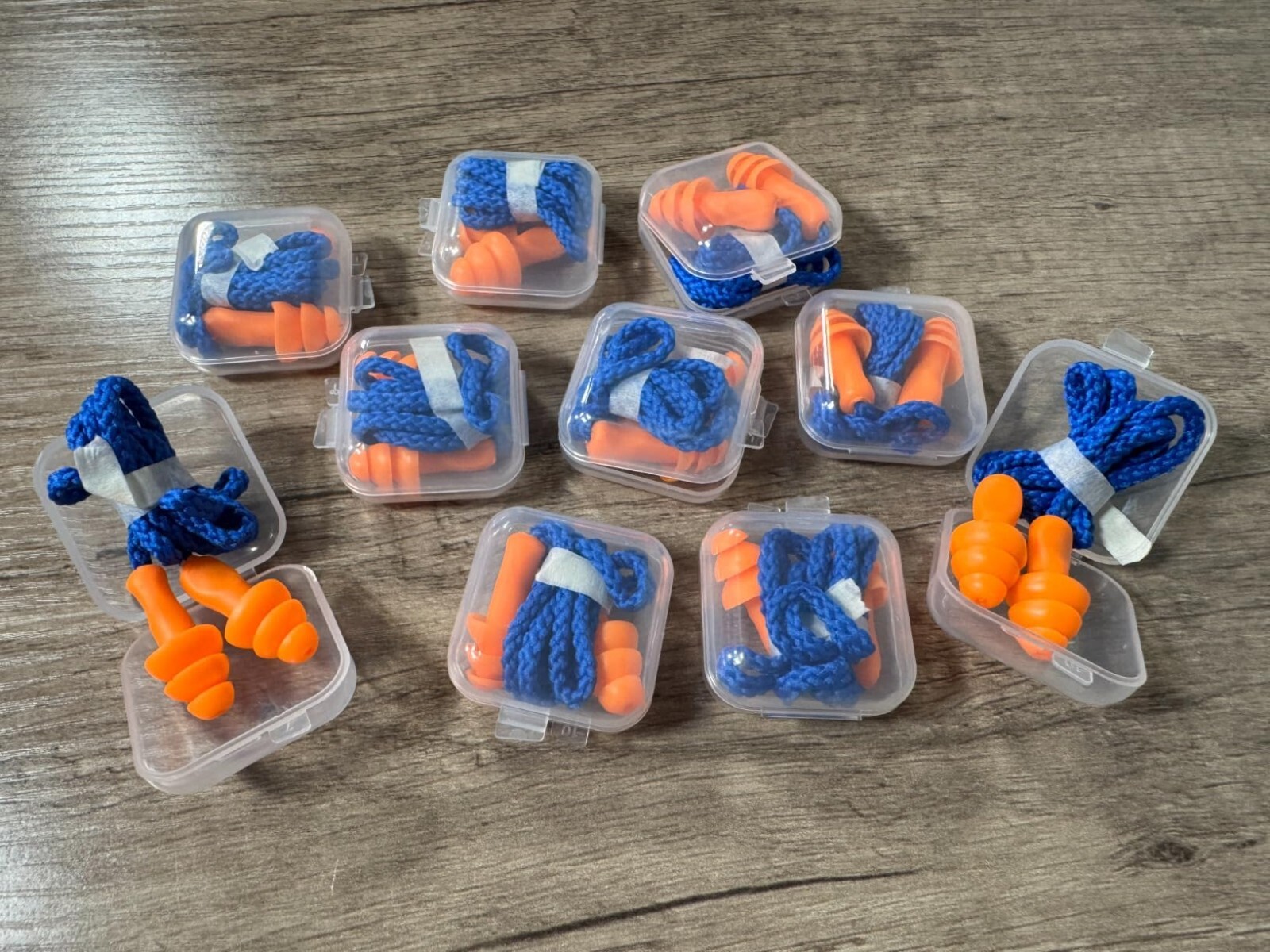 10 Pair Silicone Corded Ear Plugs Reusable Shooting Hearing Protection with Cord
