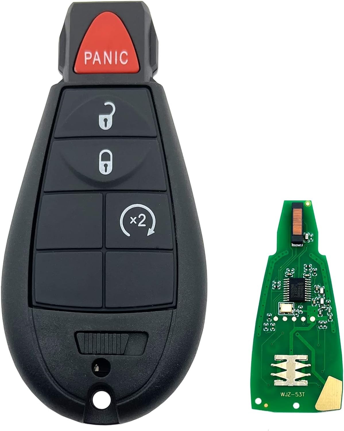 llave de 2009 – 2012 para Dodge Ram 1500 2500 3500 Control remoto SIN corte