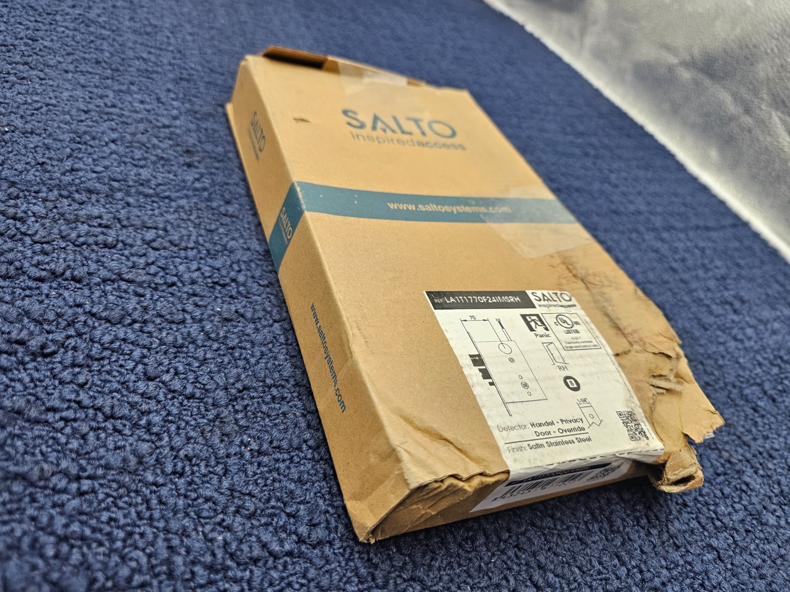 Salto LA1T1770F24IMSRH Handle-Privacy Door Override Satin Finish Stainless Steel