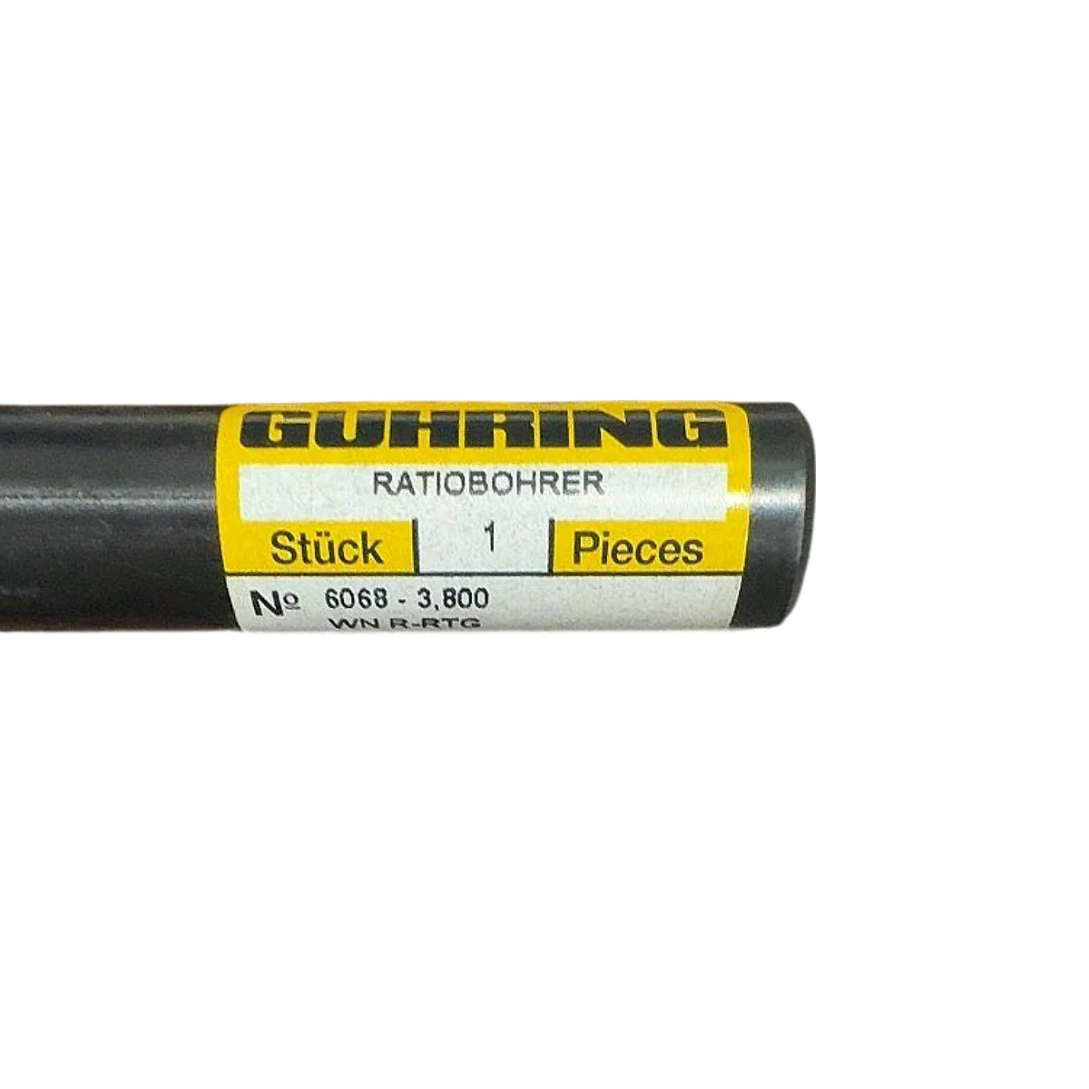 Guhring 6068-3.800 3.8mm WN R-RTG Ratiobohrer Solid Carbide Straight Flute Drill