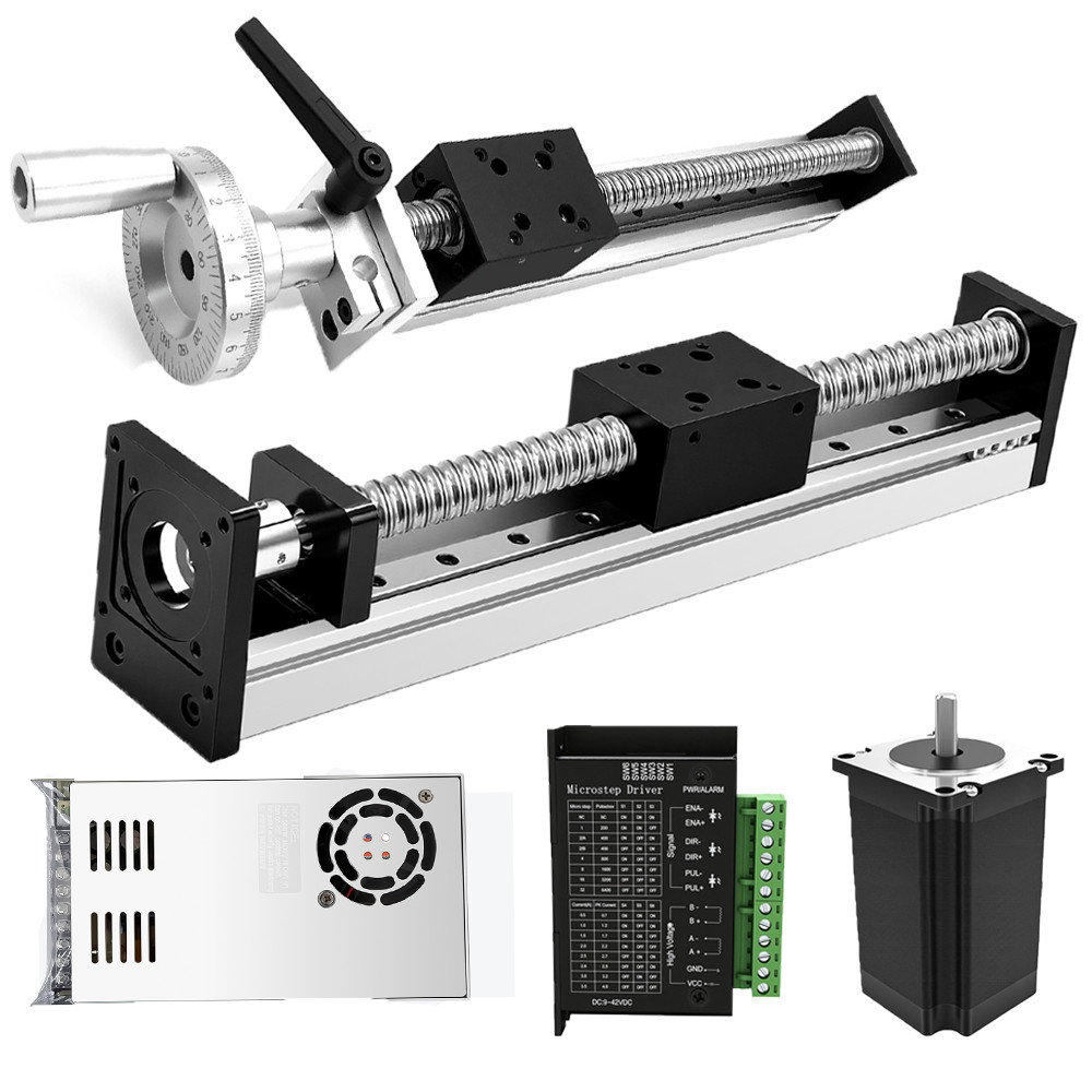 70lbs linear motion ball screw slide table sliding stepper motor linear actuator