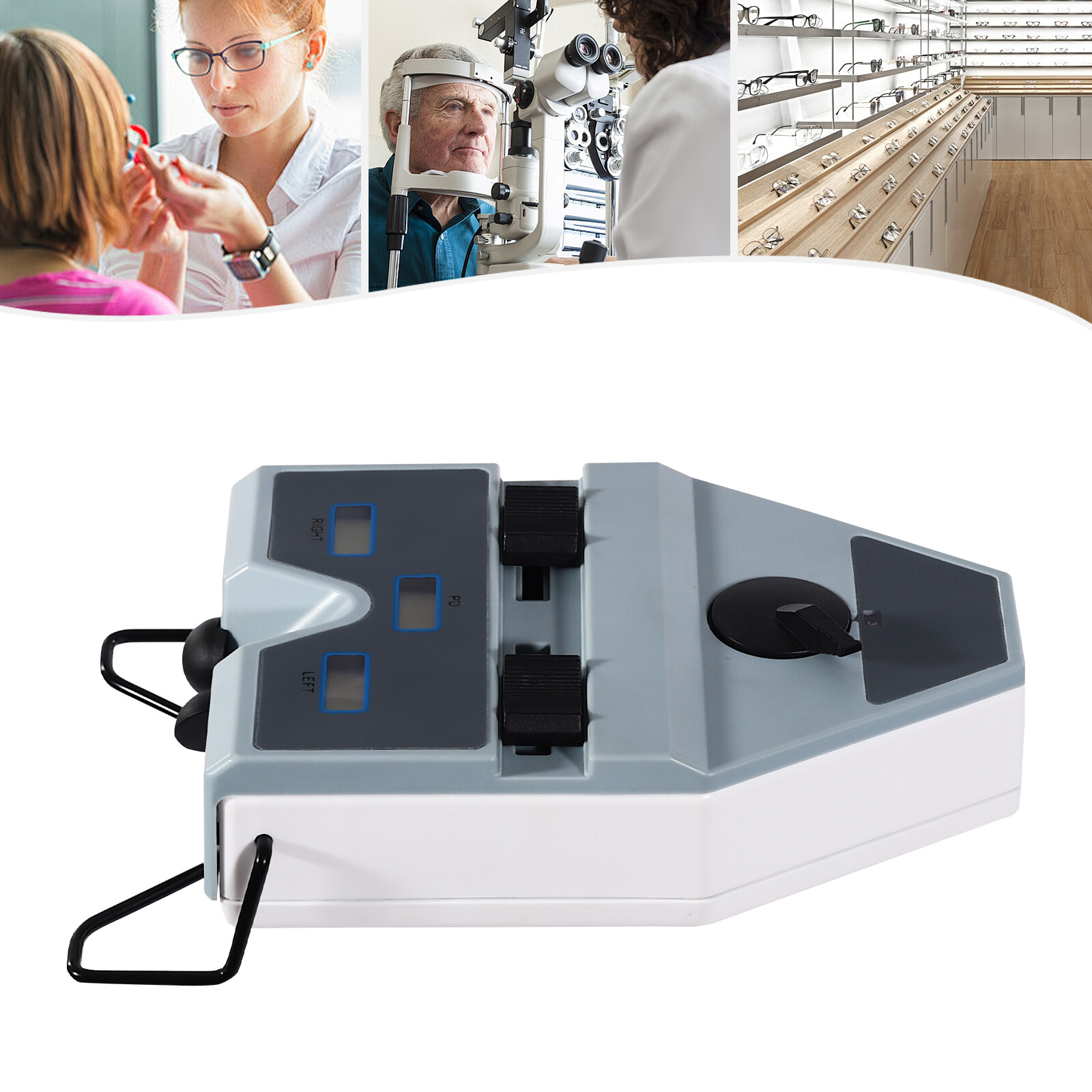 Optical Digital Pupilometer with LCD Display for Precise Pupillary Distance