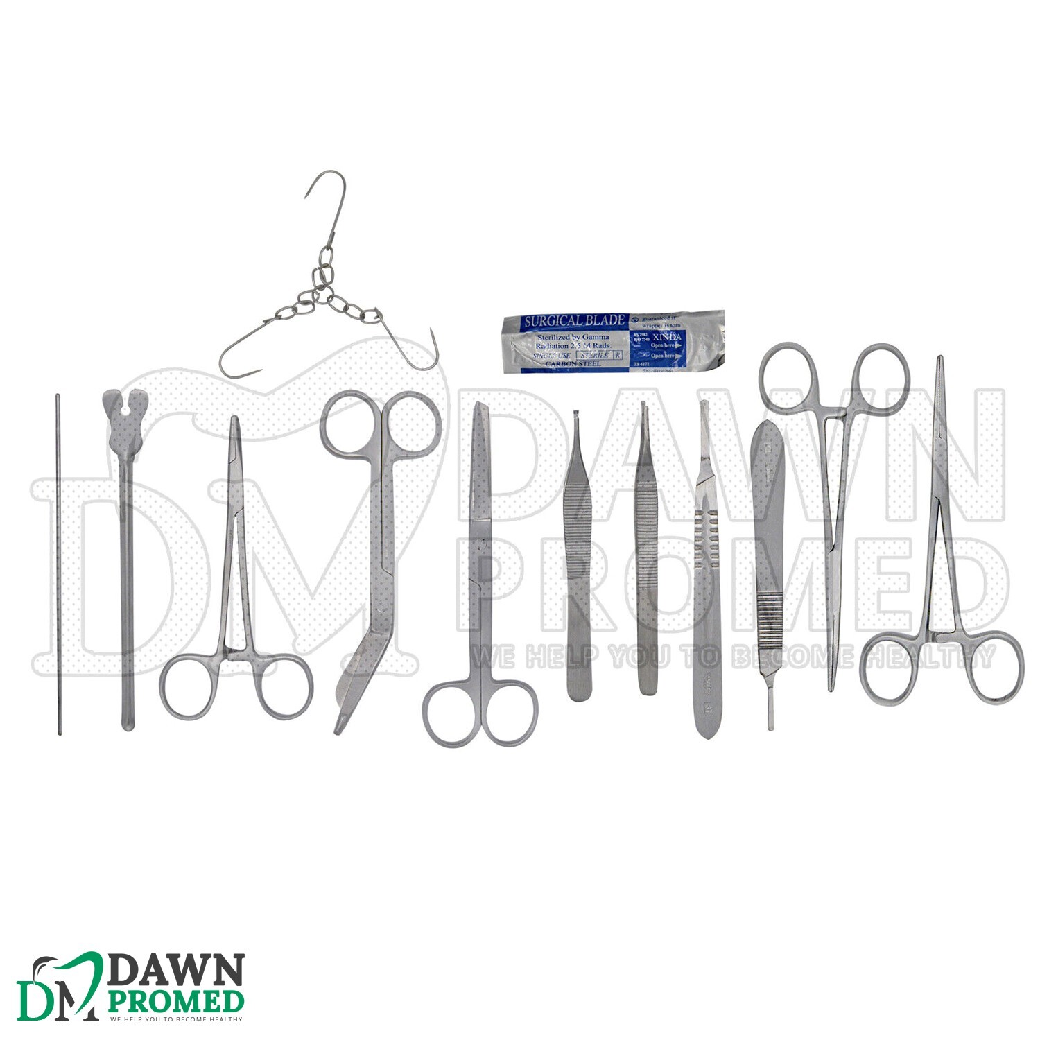 18 Pcs Minor Surgery Set With FREE Case Surgical Instruments Kit German Grade