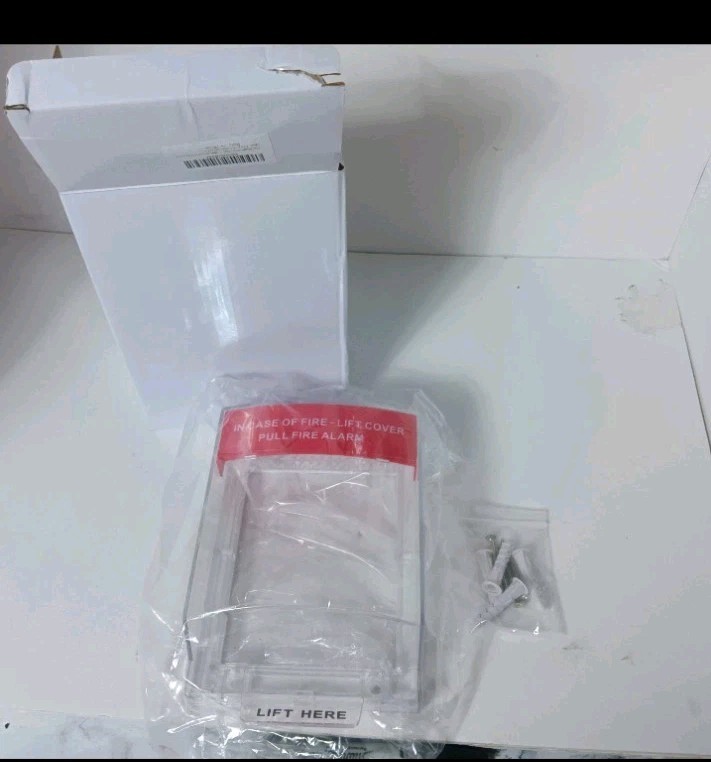 Wall/Surface Mount Clear Fire Alarm Pull Station Lift Cover Fire Safety New