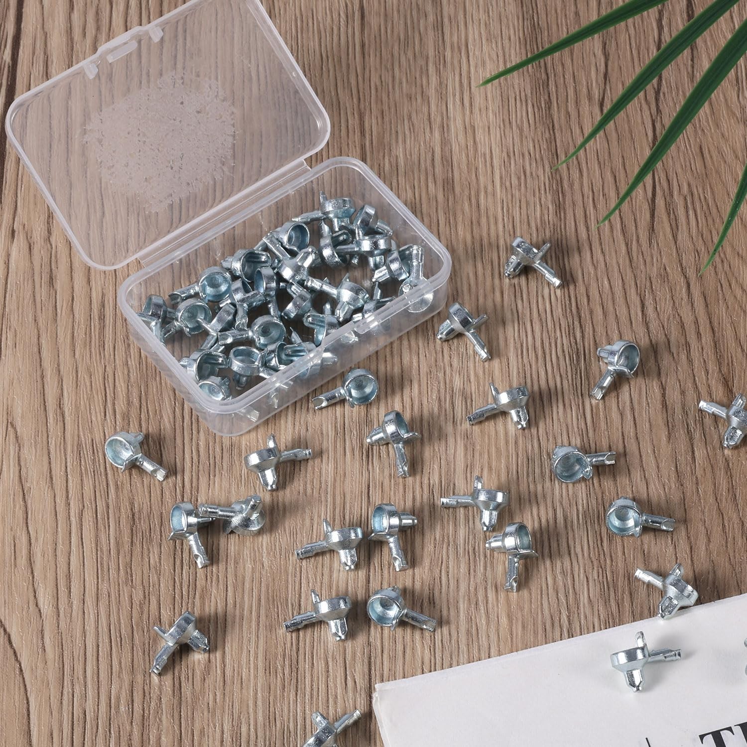 50pcs Shelf Pegs Compatible with IKEA Billy Bookcase (Part 131372), Silver