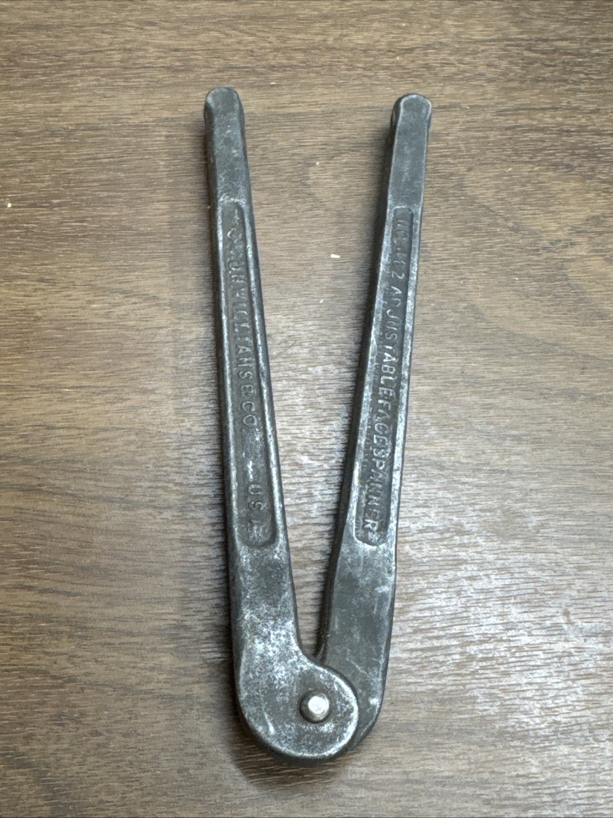 3/16″ Pin Diameter up to 2″ Max Adjustable Face Spanner Wrench Williams USA #482