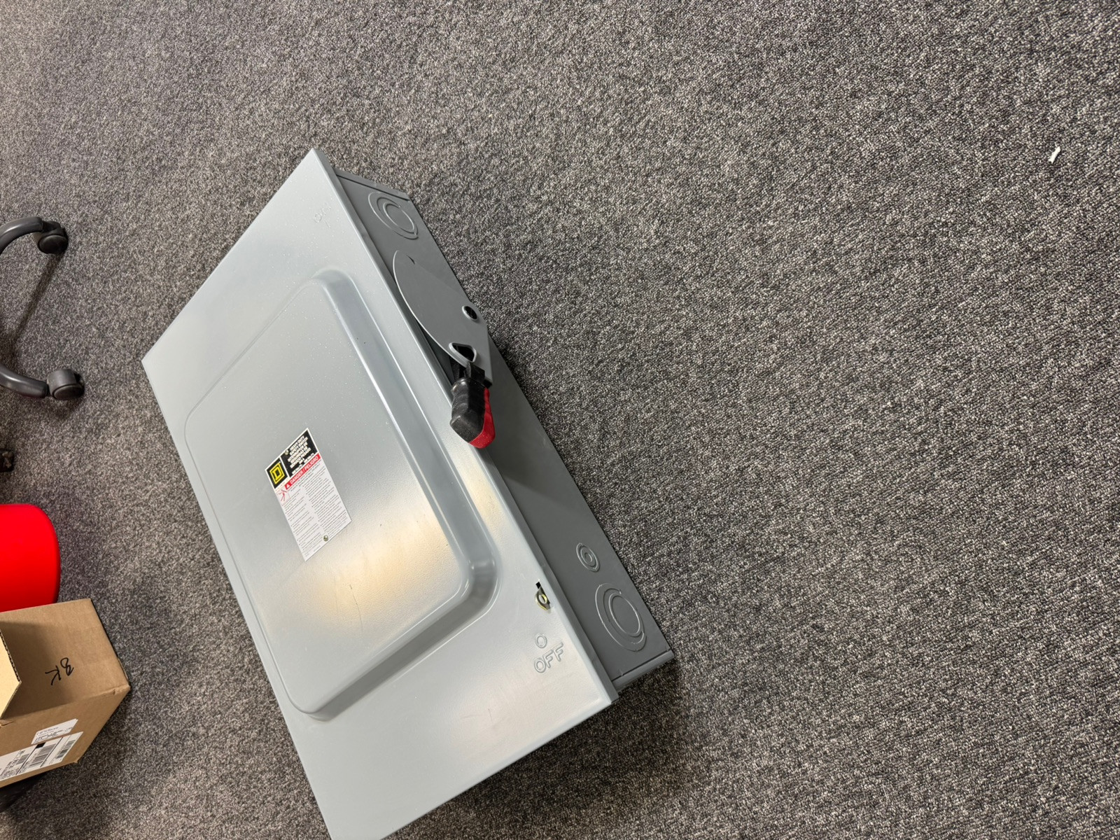 SQUARE D HU364 200 AMP 600V 3 POLE NEMA 1 NON FUSED DISCONNECT SAFETY SWITCH