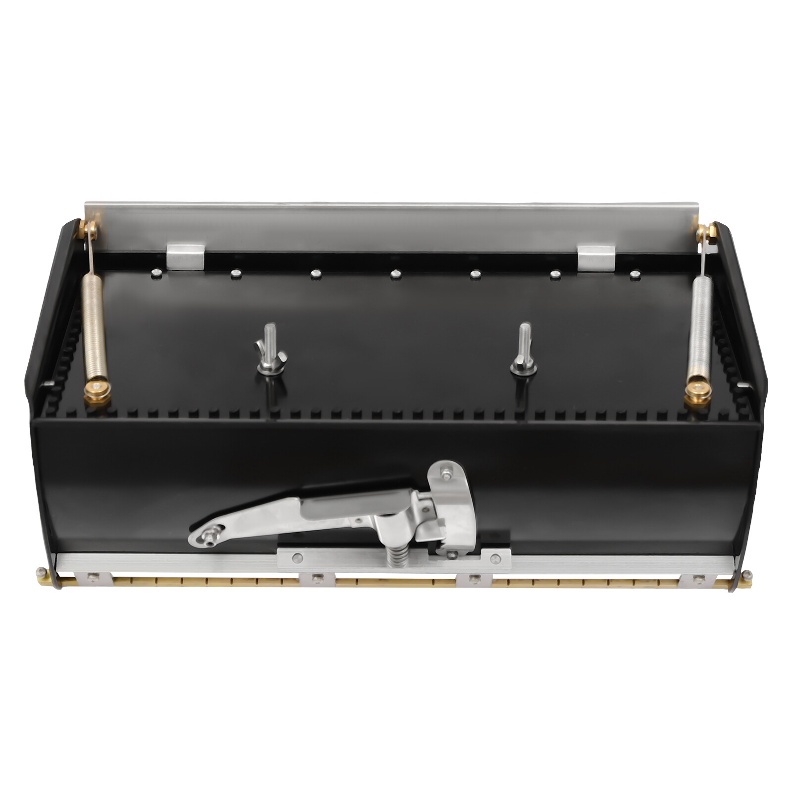 12″ Drywall Flat Finishing Box Drywall Tool Stainless Steel 32cm/12.6in Black