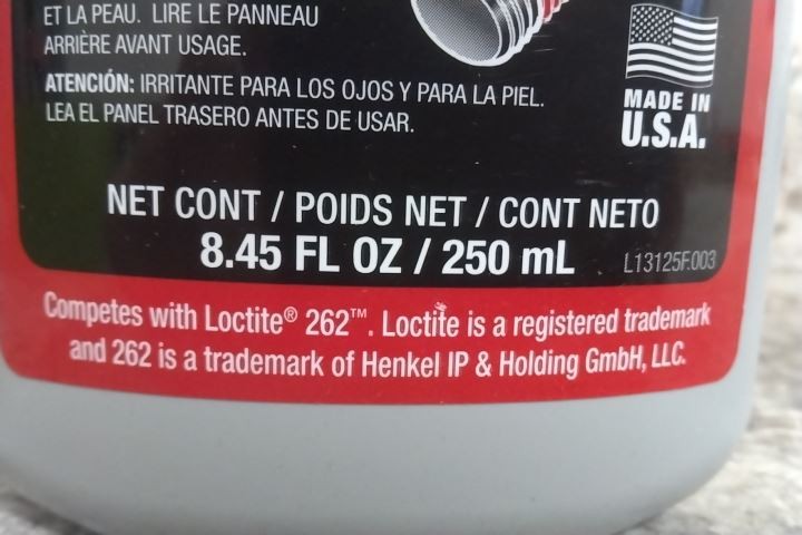 Vibra-Tite 13125 3 Pk 8.45 Fl Oz Container Size High-Strength Threadlocker