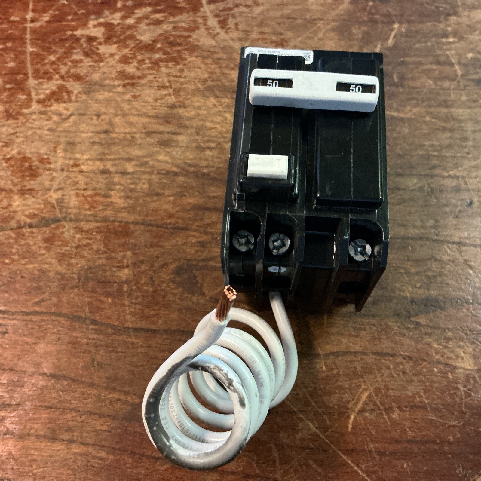 General Electric THQL2150GFT 50A 2-Pole Ground Fault Circuit Breaker GFCI (new)