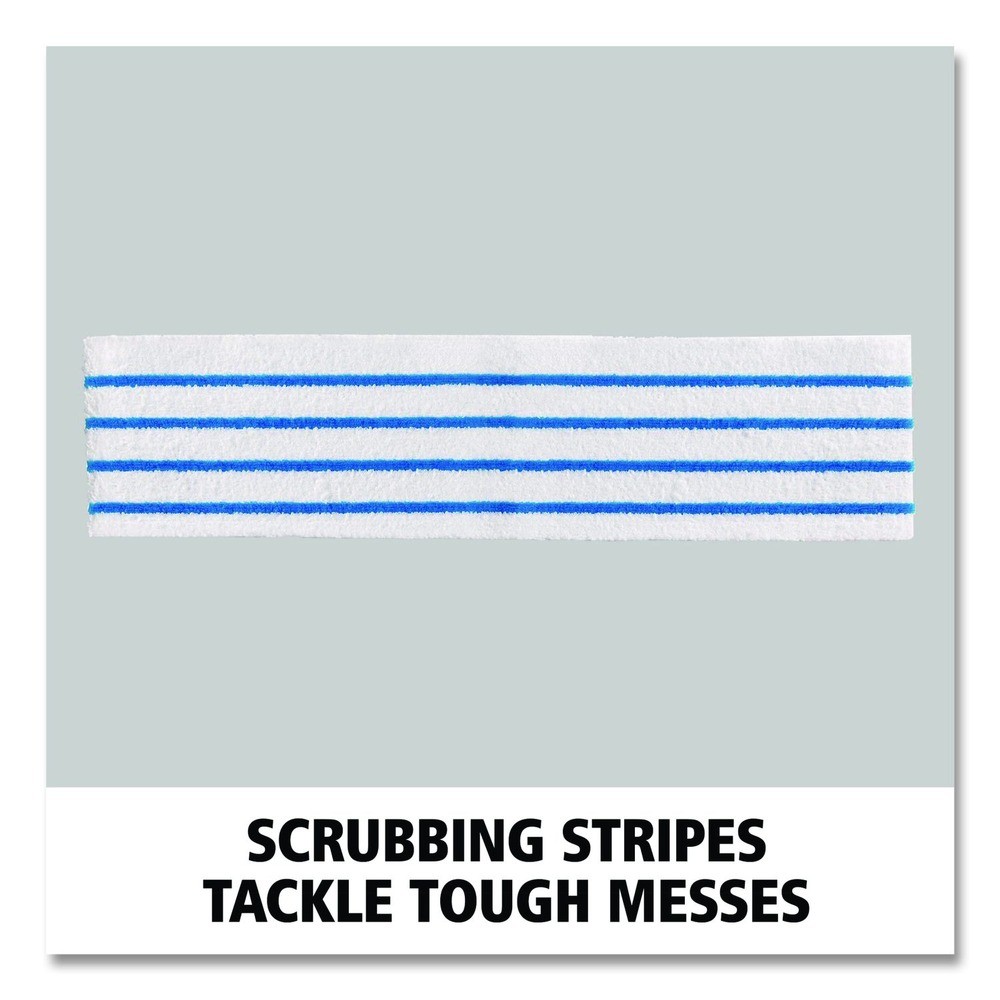 Rubbermaid Commercial HYGEN 2134282 Microfiber Pad – Wht/Blu Stripes (3/CT) New