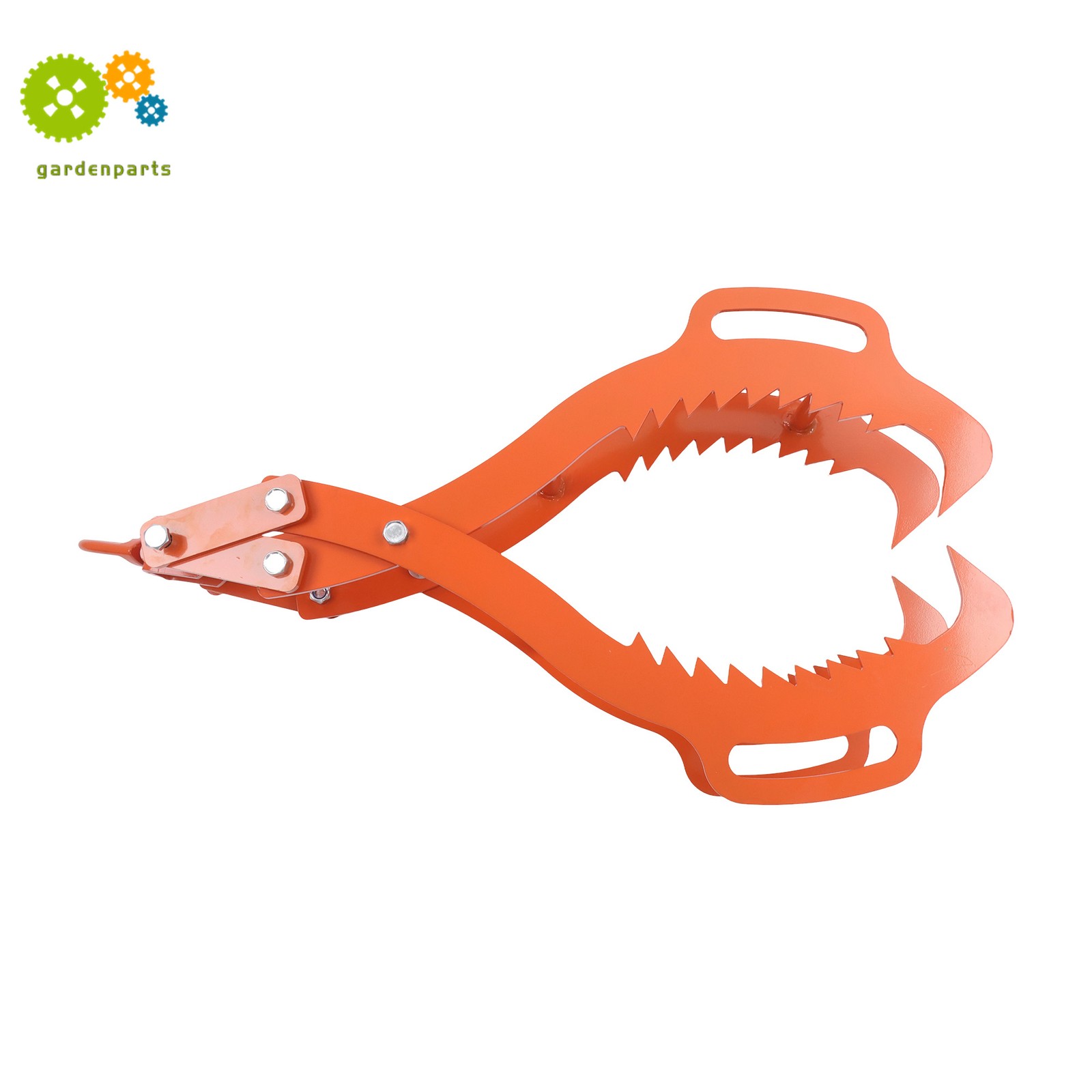 Log Lifting Tongs 36 Inch Heavy Duty Steel 4 Serrated Claw Swivel Dragging Tongs