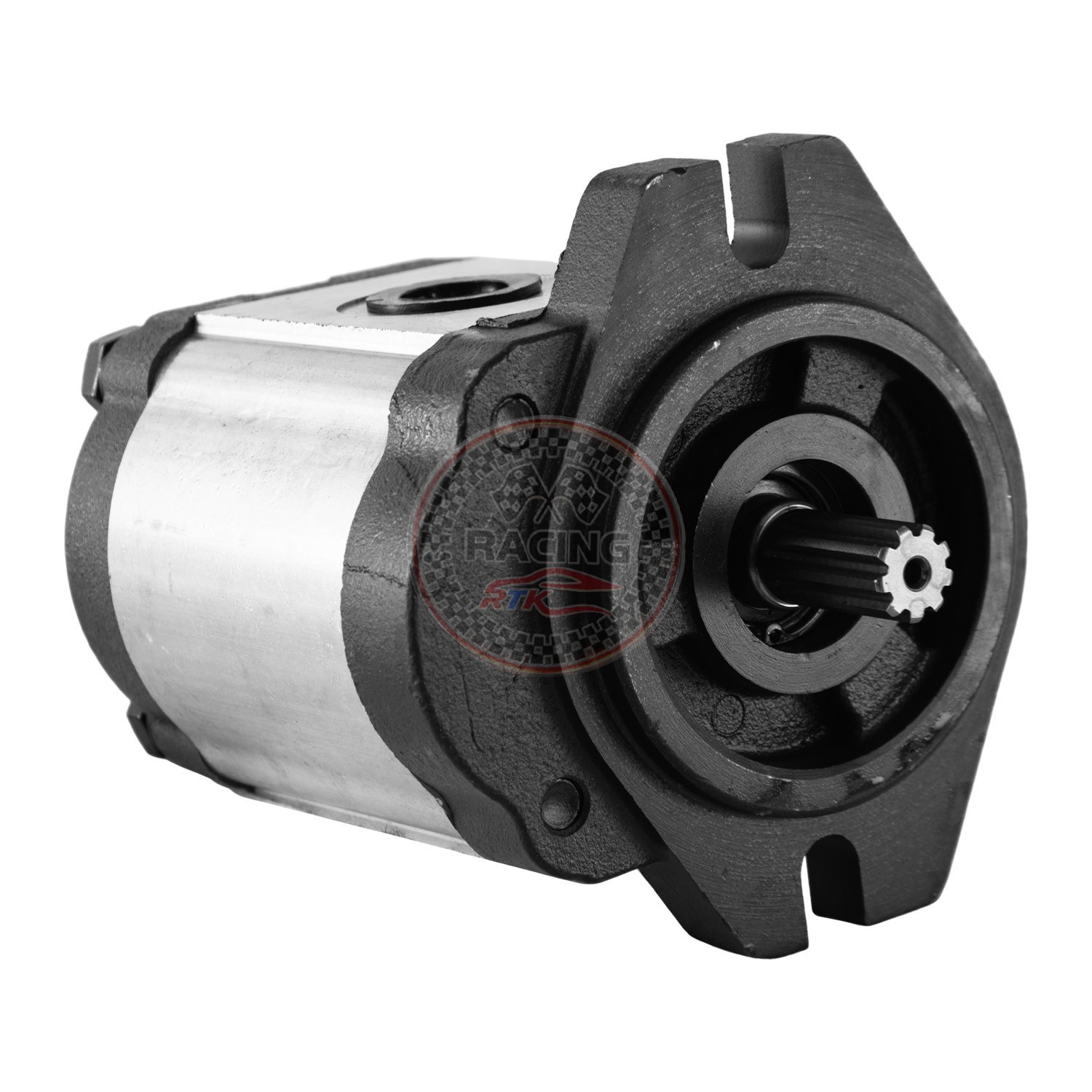 3-15 GPM Hydraulic Gear Pump 9 Tooth Spline Shaft SAE A-2 Bolts CCW Cast Iron