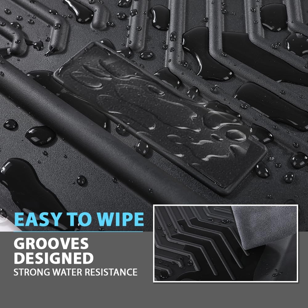TPE Floor Mats Toyota RAV4 2019-2024 Hybrid 1st 2nd Row All Weather Protection