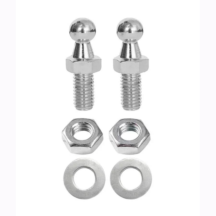 10mm Ball Studs Screws, M6 Thread Ball Screws for Gas Struts Lift Support Ball