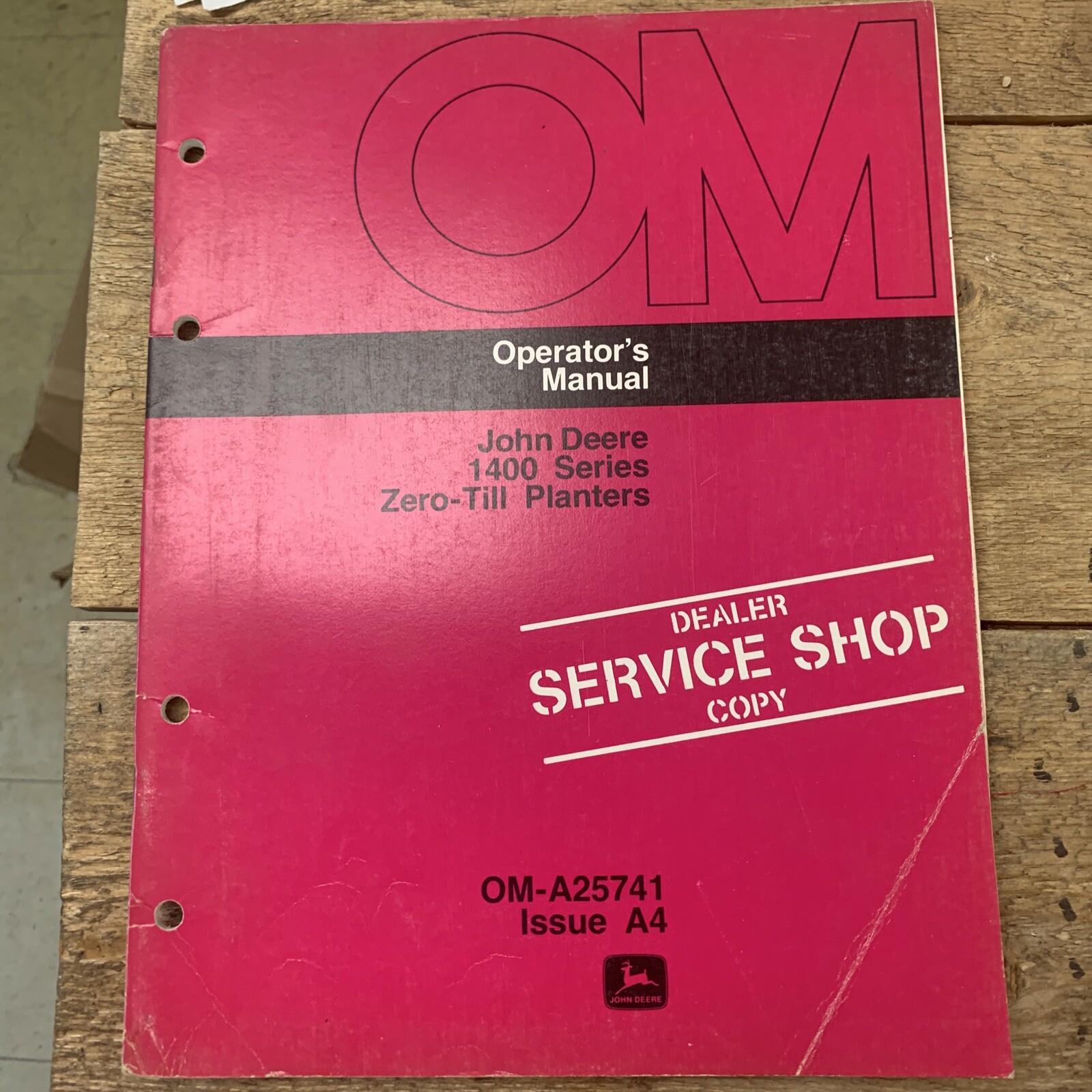 John Deere 1400 Zero Till Planter Operator’s Manual OM-A25741 NOS