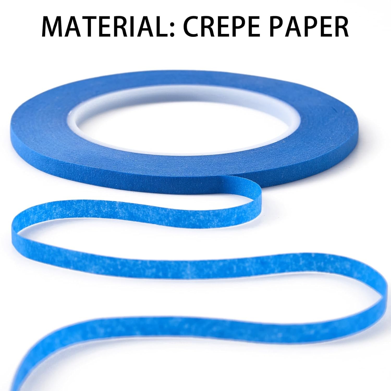 2 Pack 1/4″ inch x 60yd Blue Painters Tape Easy Removal Thin Narrow