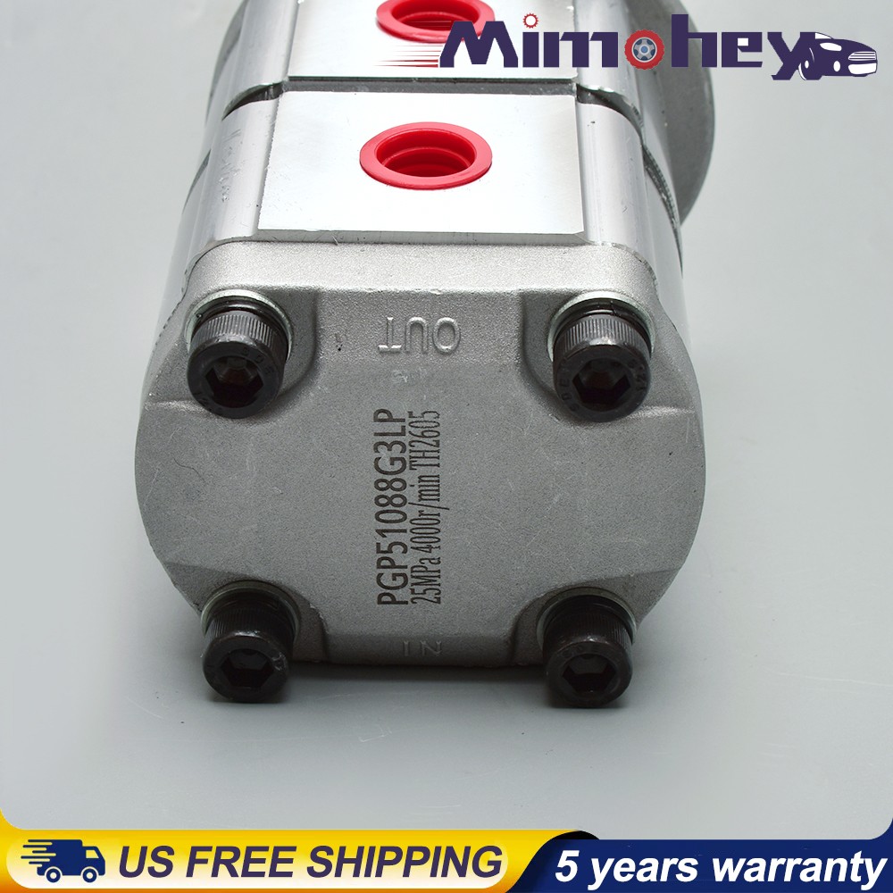 PGP51088G3LP Fits AGT Hydraulic Pump Two-Section for Skid Steer Loader KTT23 New