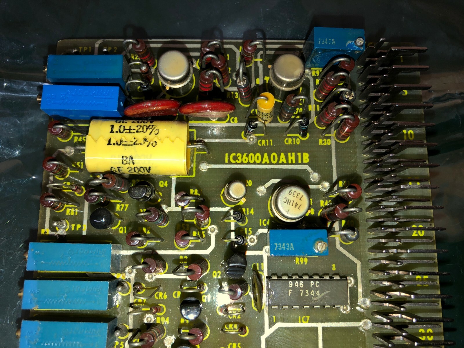 GE Fanuc IC3600A0AH1 Speed-VCE Reference Card Speedtronic Mark II Gas Turbine