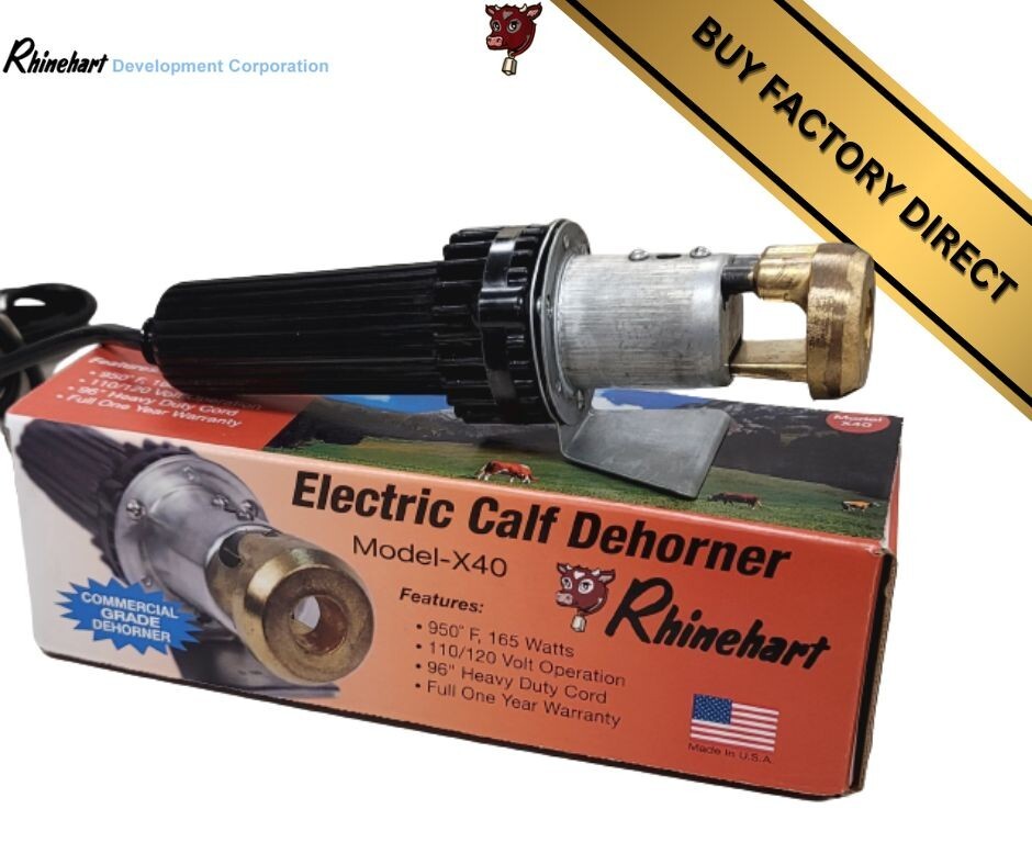 Rhinehart Factory Direct Electric Dehorner X40 00408 3/4 Tip