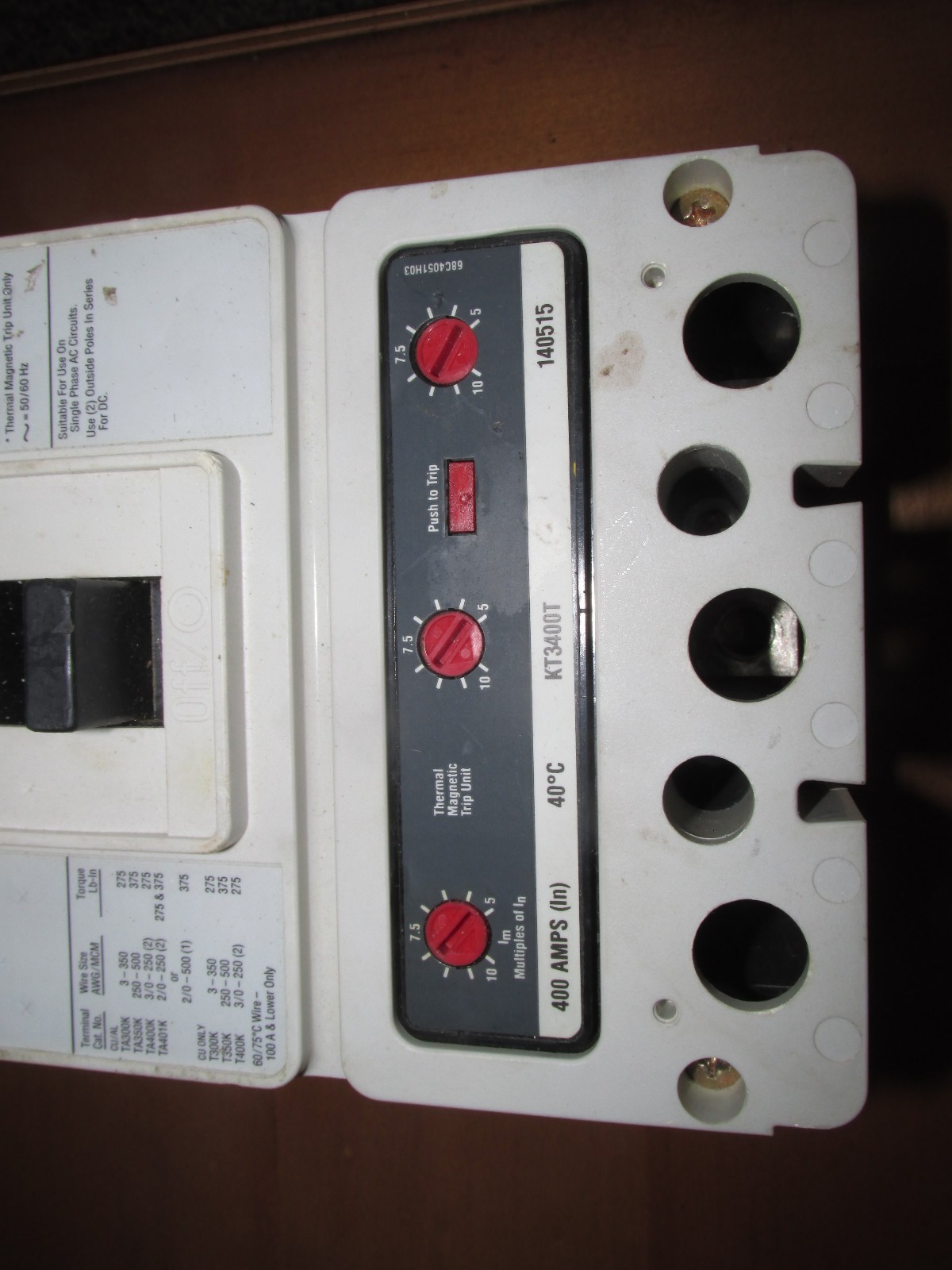 G&E TEYD3020B 3 P0le Circuit Breaker 20 AMP NEW