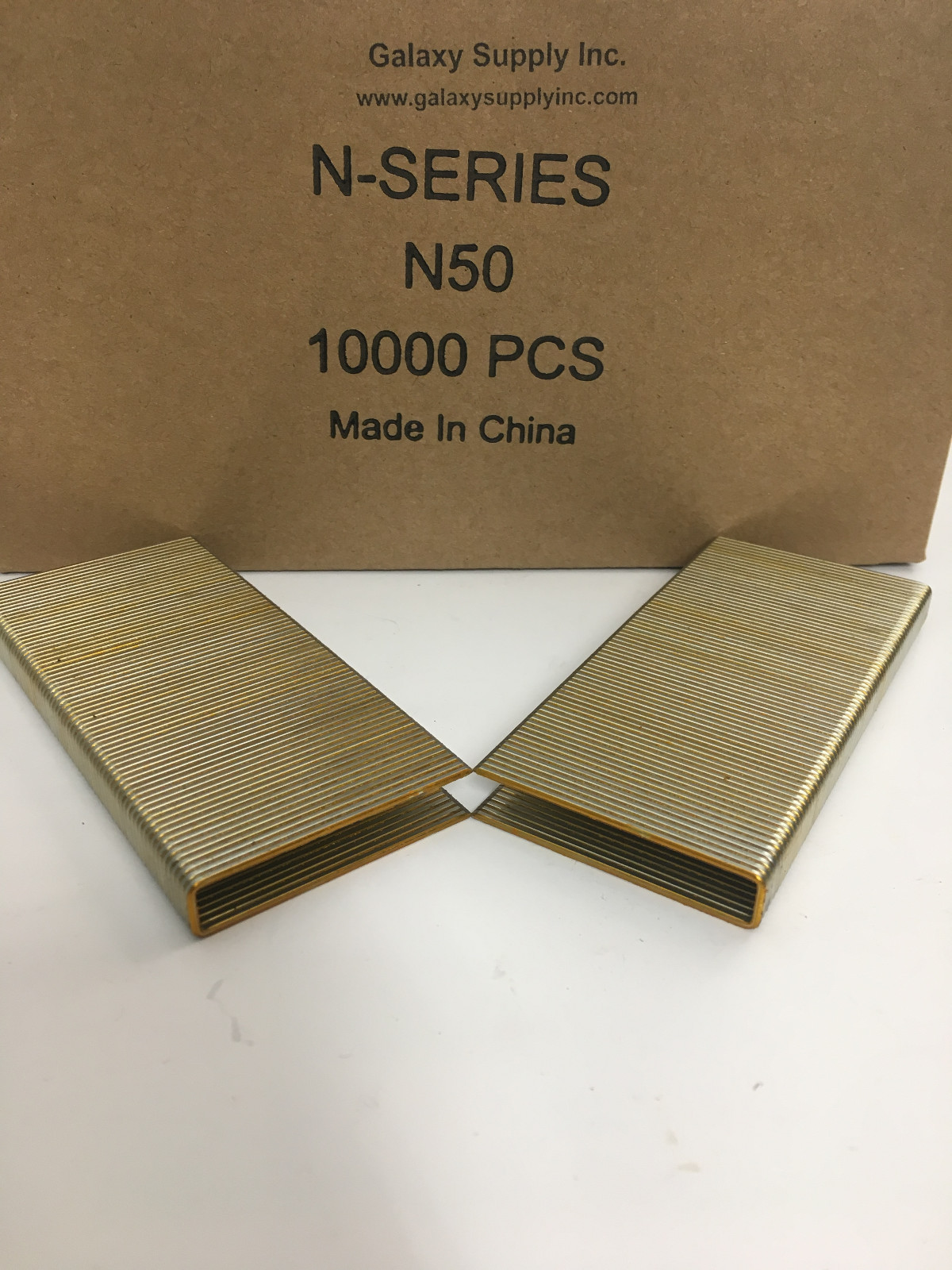 7/16 Crown 16 Gauge Staples 2″=N50 N Series 10,000pcs/case