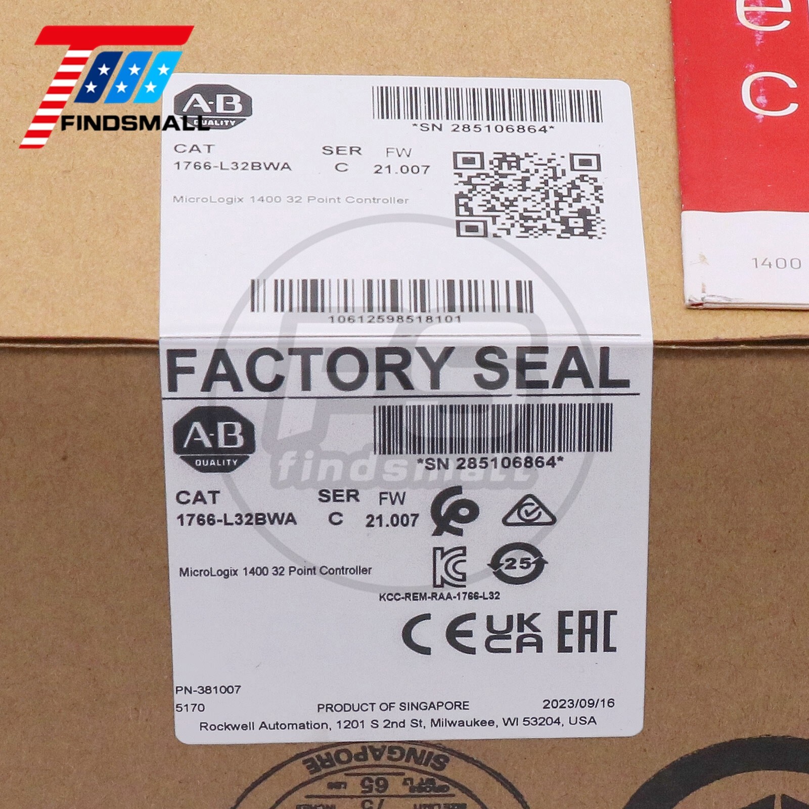 2023 US New Sealed Allen-Bradley 1766-L32BWA /C MicroLogix 1400 32 Point Control
