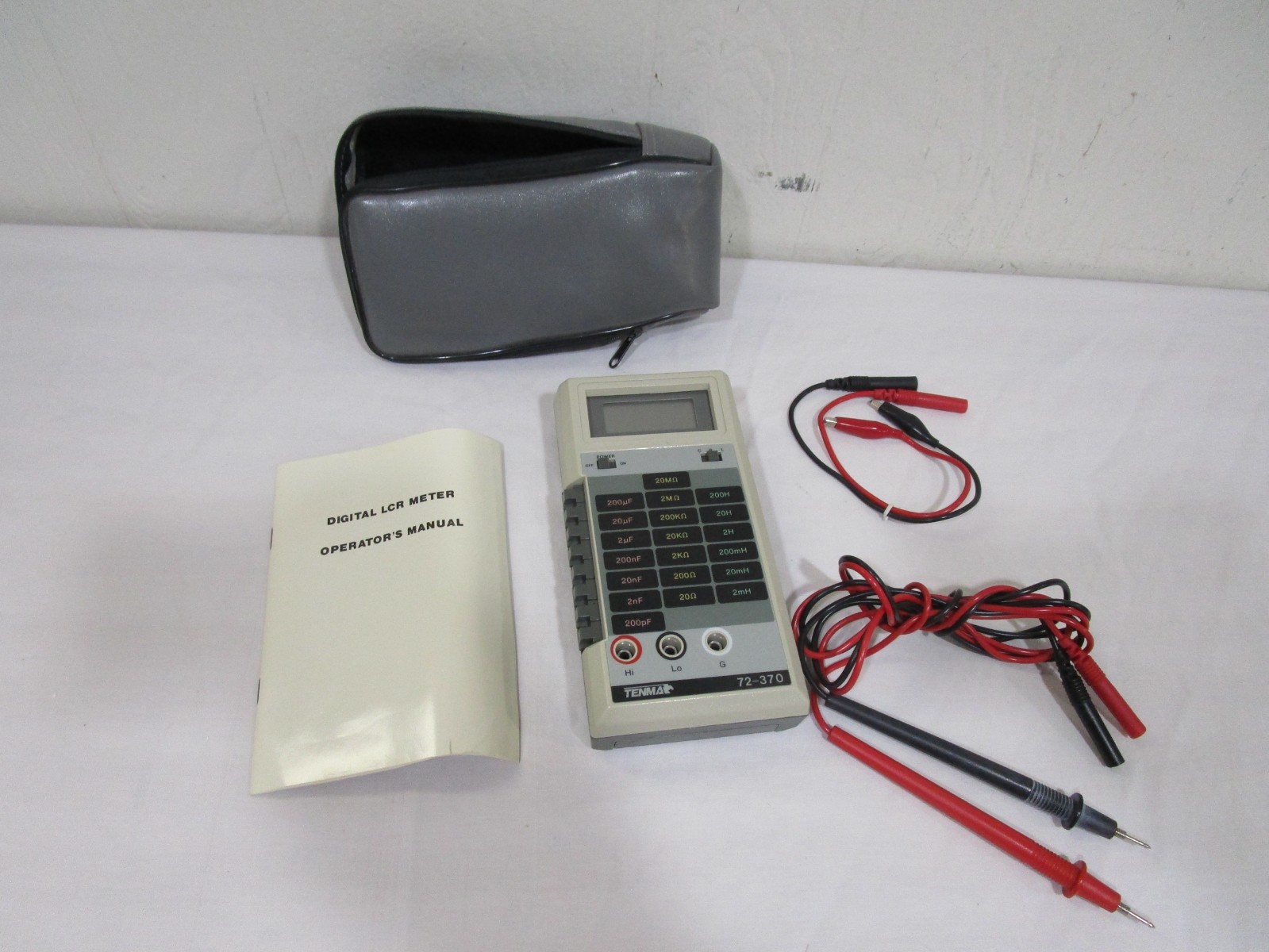 Tenma 72-370 Capacitor / Resistor / Inductor Tester w/ Case / Manual / 4 Probes