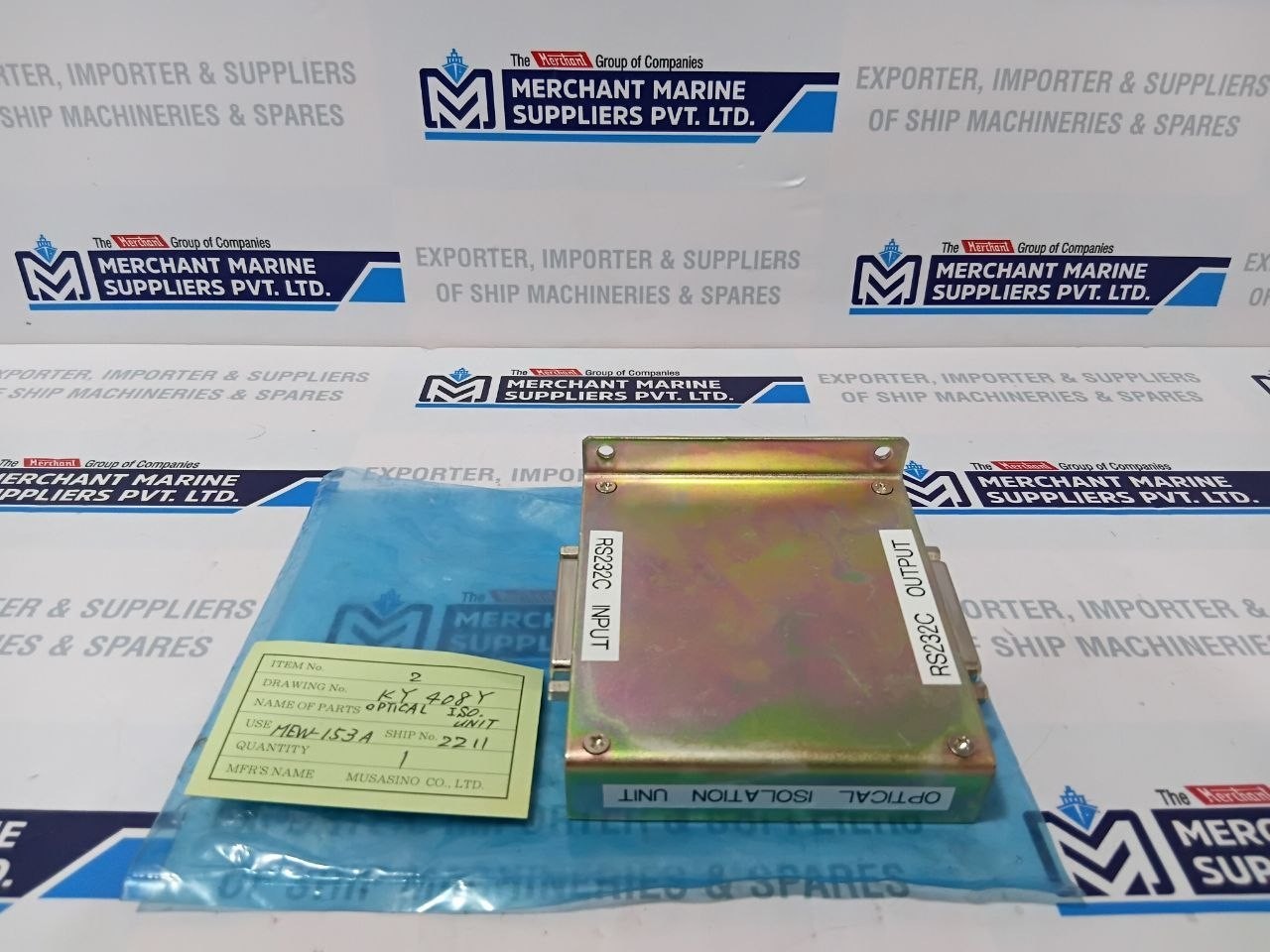 Optical Isolation Unit Input – Output RS232C